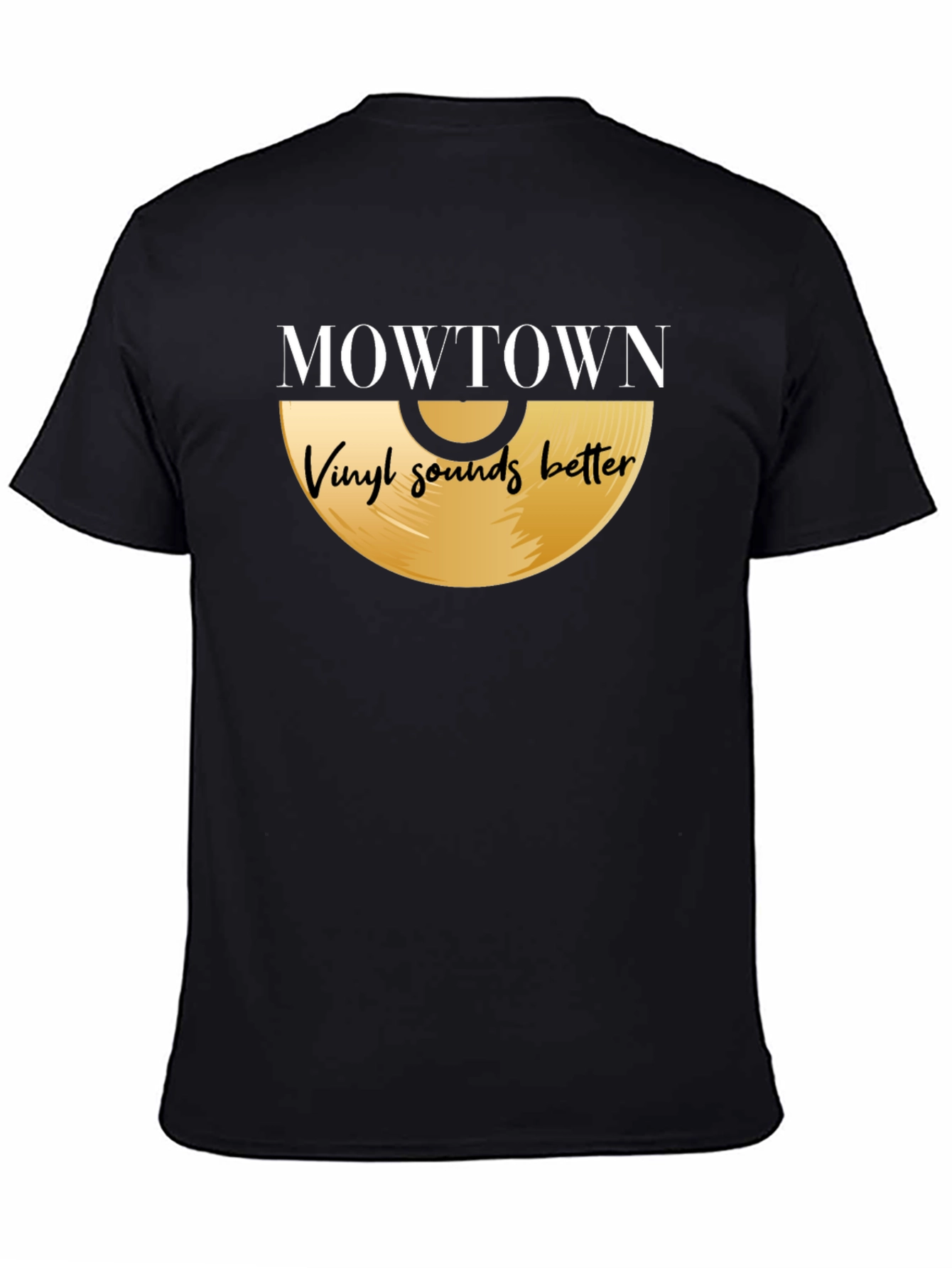 MOWTOWN Vinyl Sounds Better Black T-Shirt