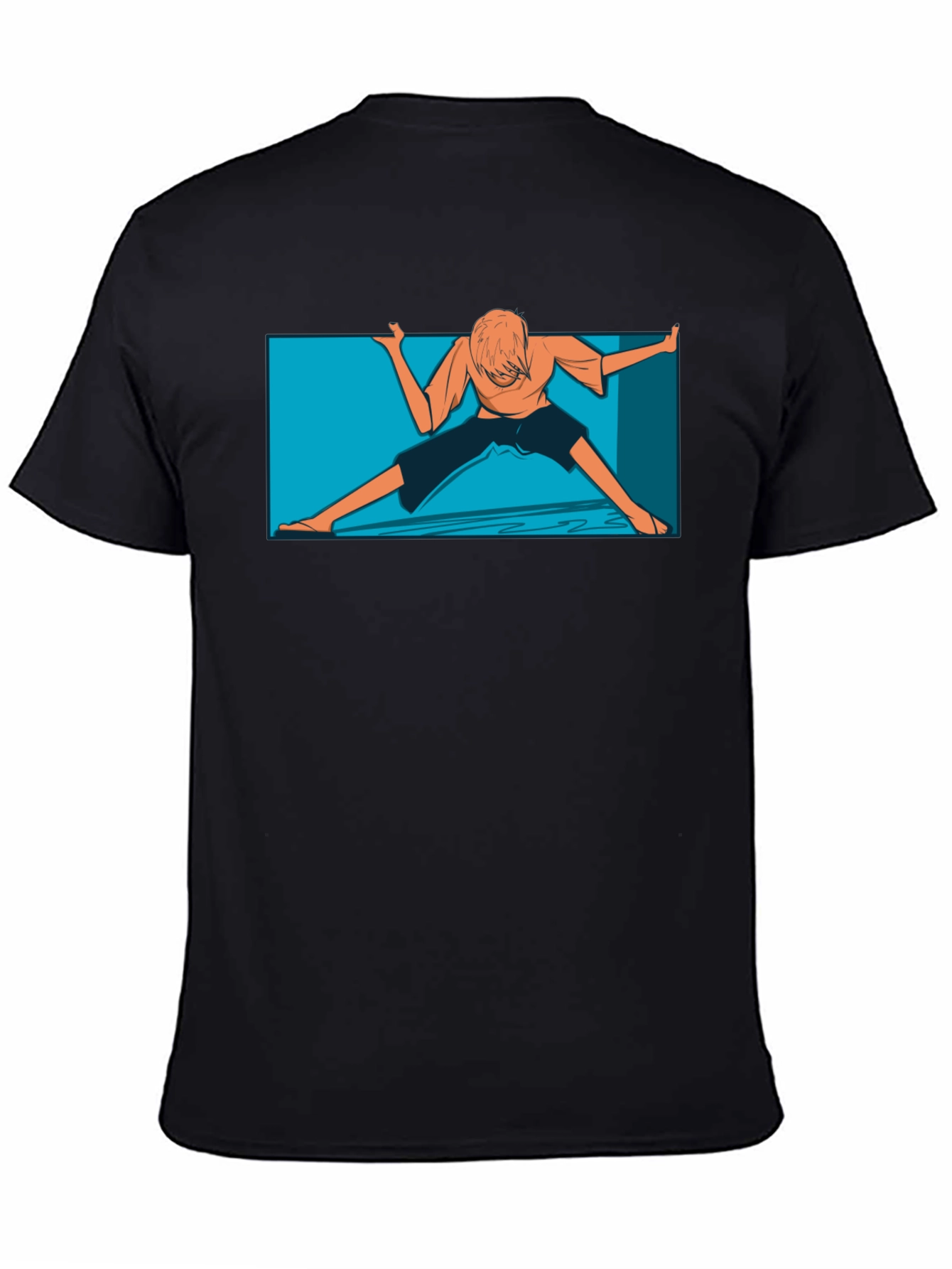 Unique Anime Graphic Black T-Shirt