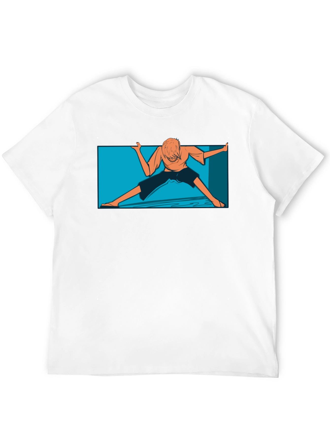 Unique Anime Graphic Black T-Shirt