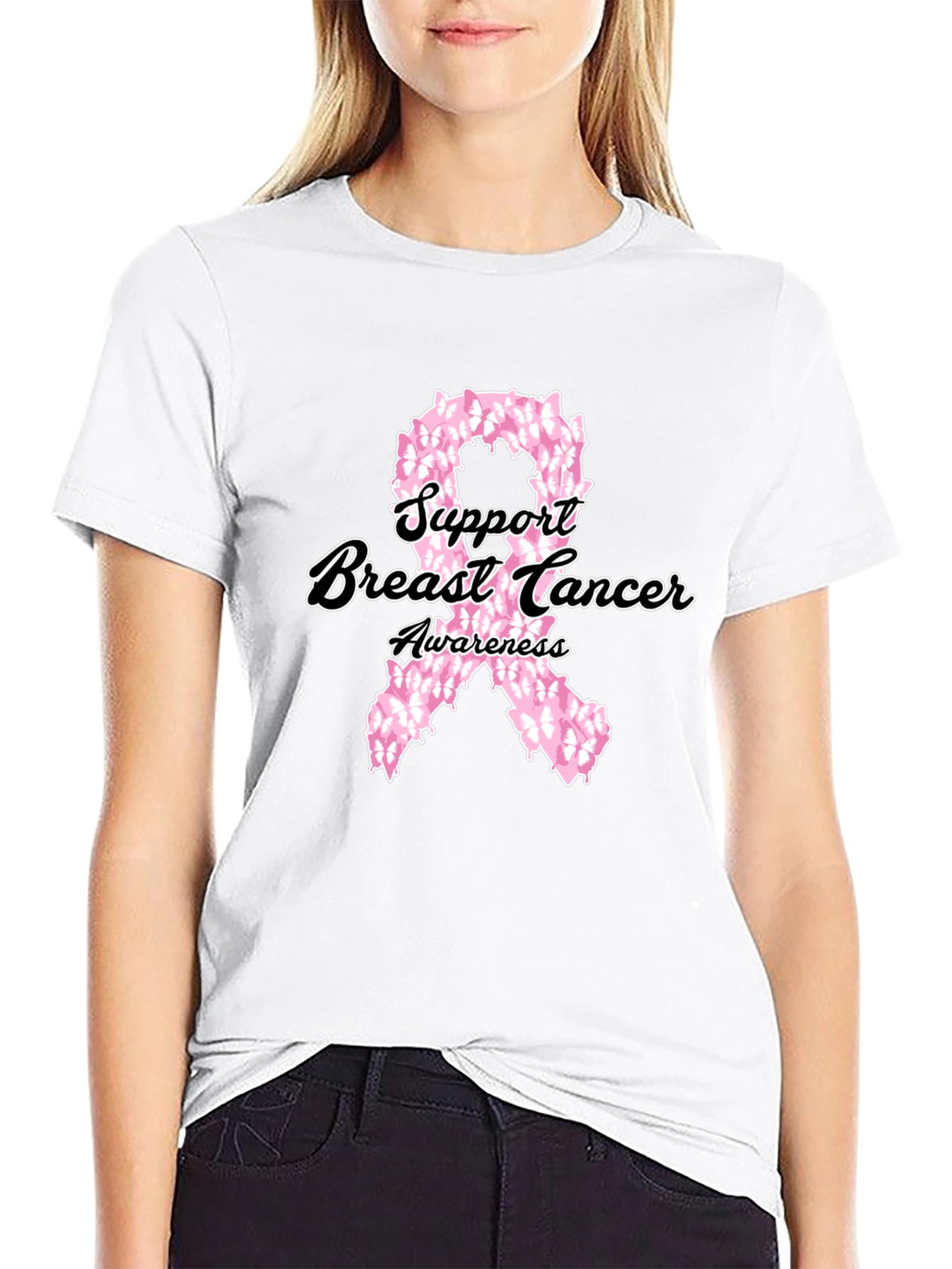 Support Breast Cancer Awareness T-Shirt