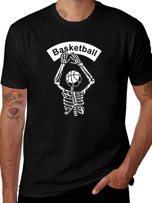 Skeleton Basketball T-Shirt
