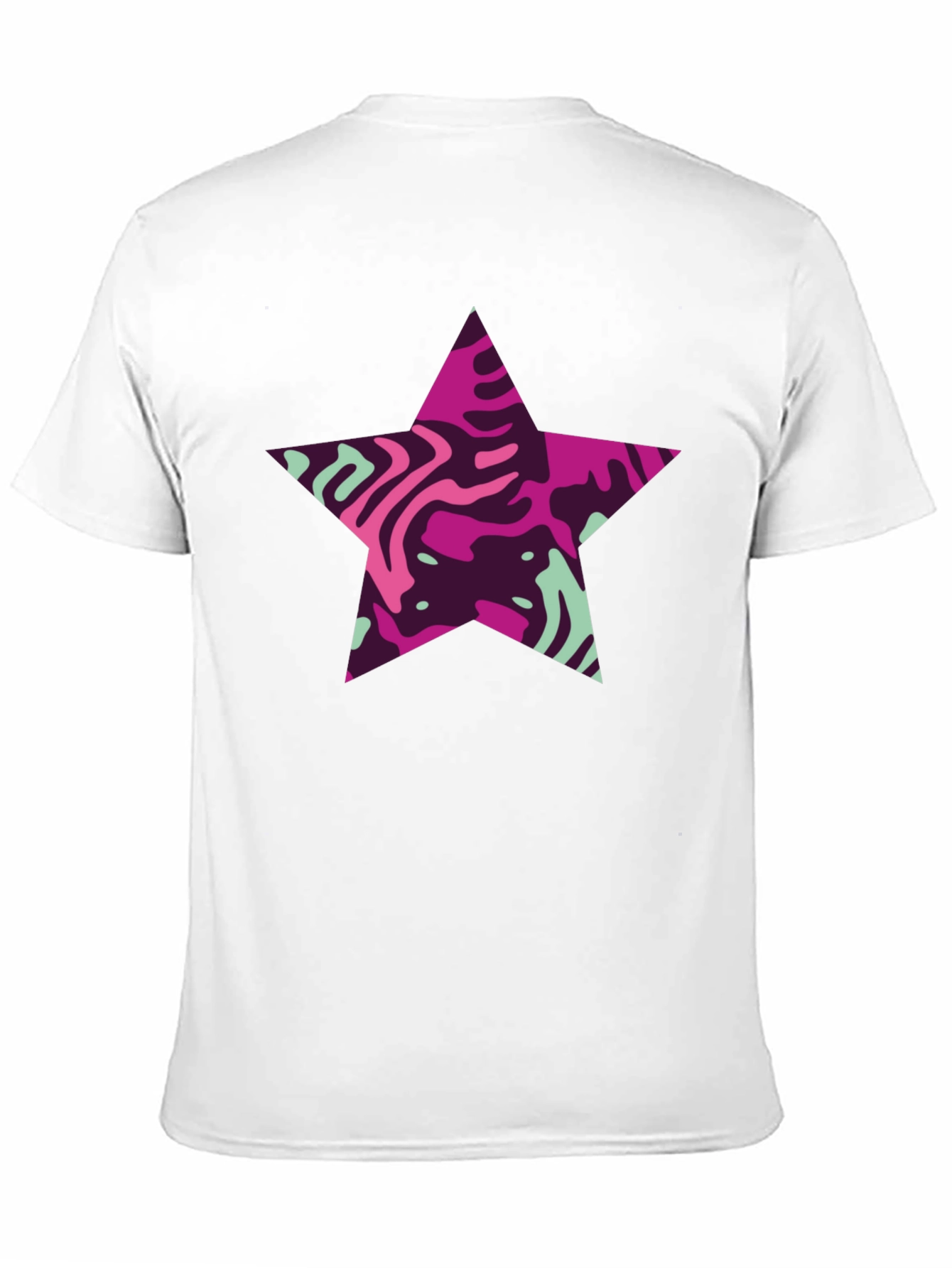 Stylish Star Graphic T-Shirt - Mens Black Tee