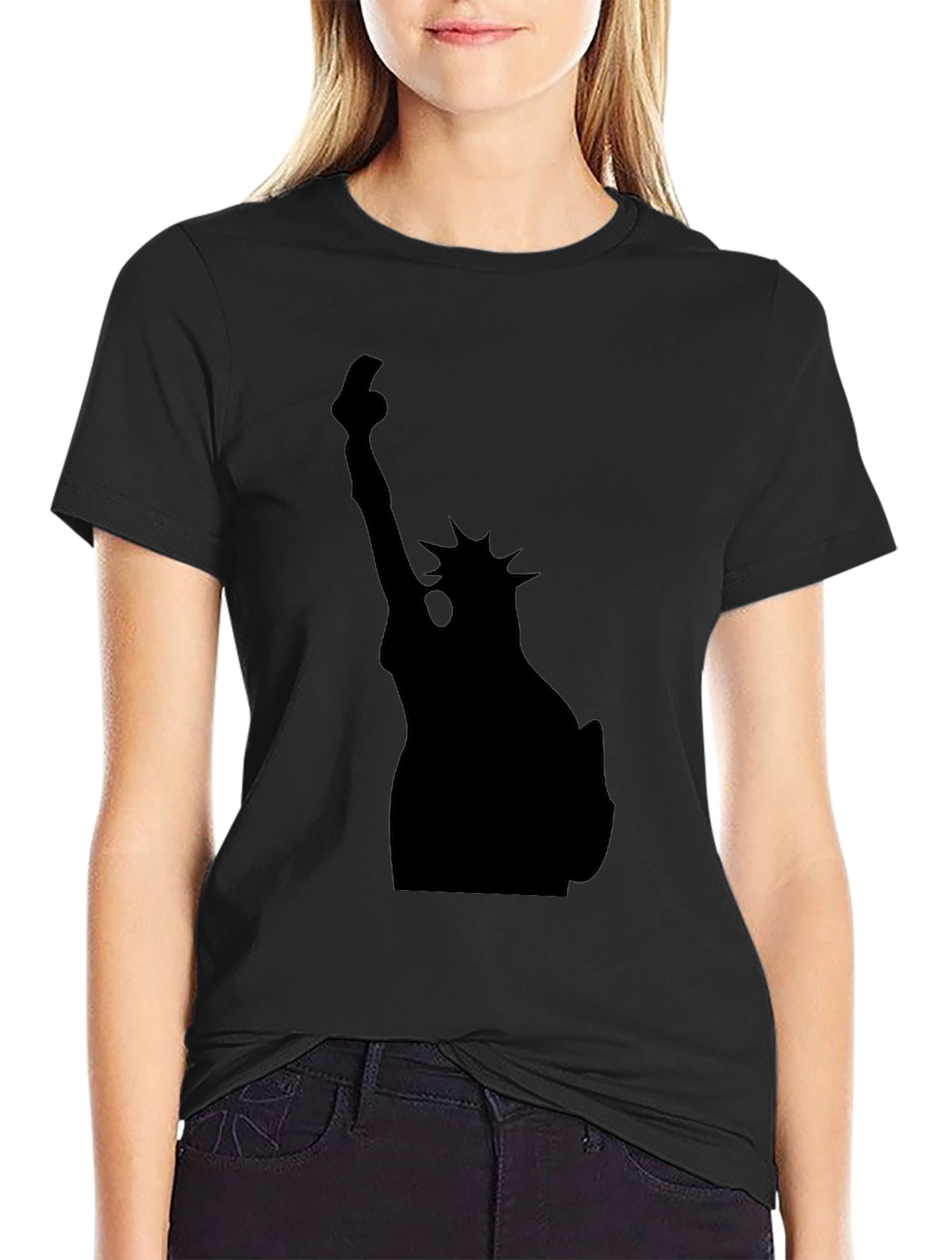 Statue of Liberty Graphic Tee - Black
