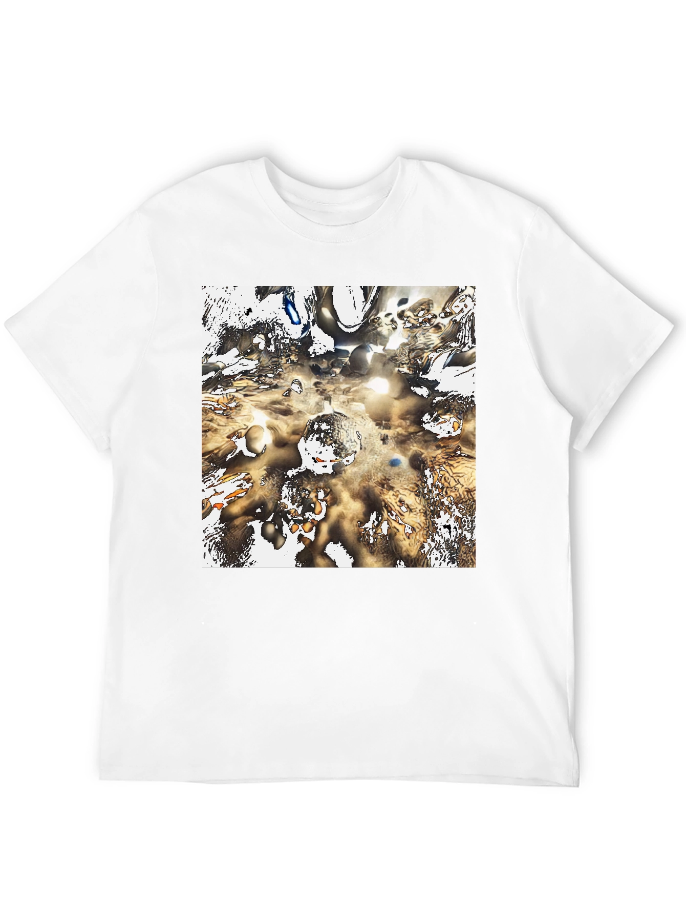 Abstract Art Graphic Print Black T-Shirt