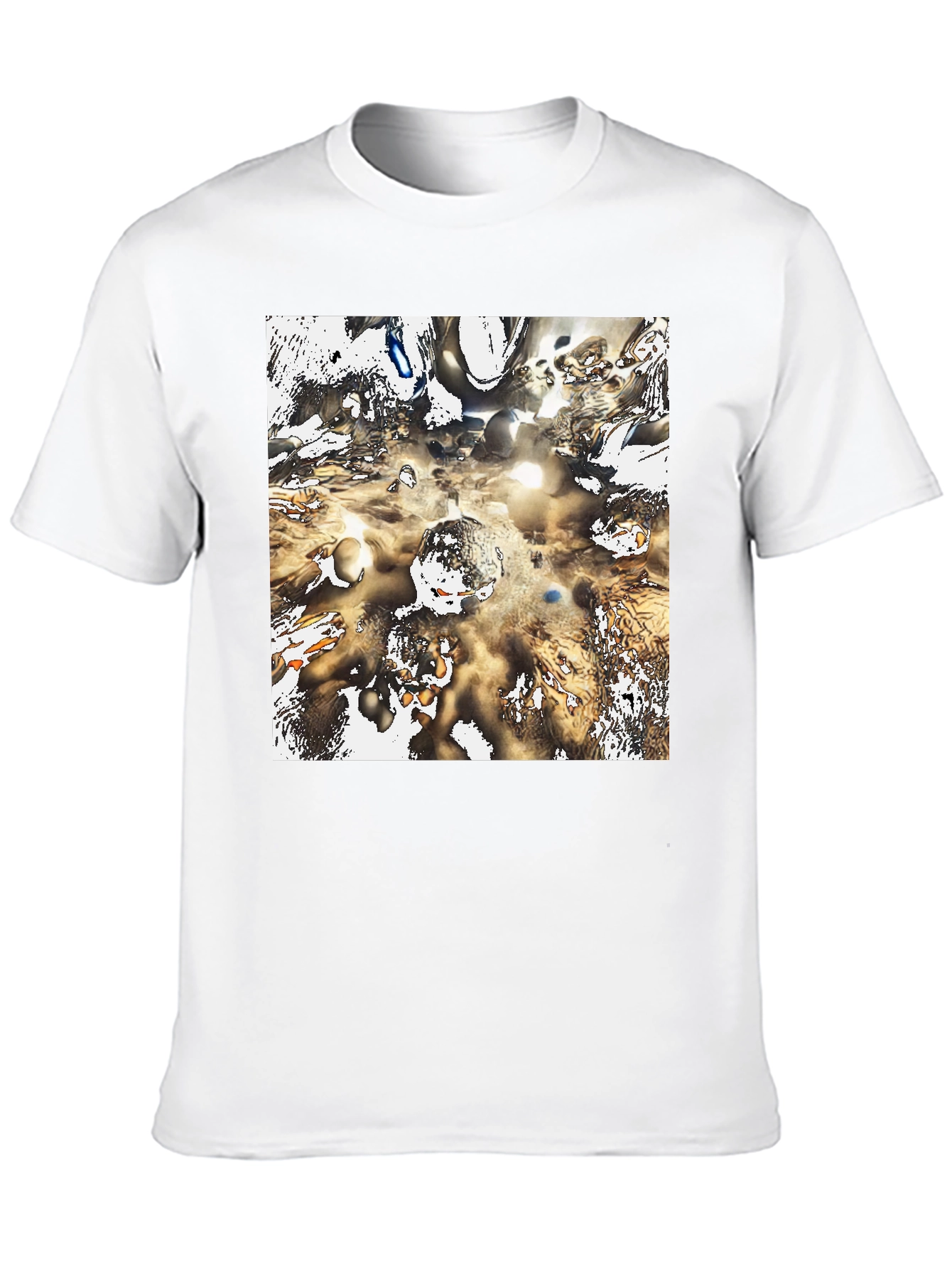 Abstract Art Graphic Print Black T-Shirt
