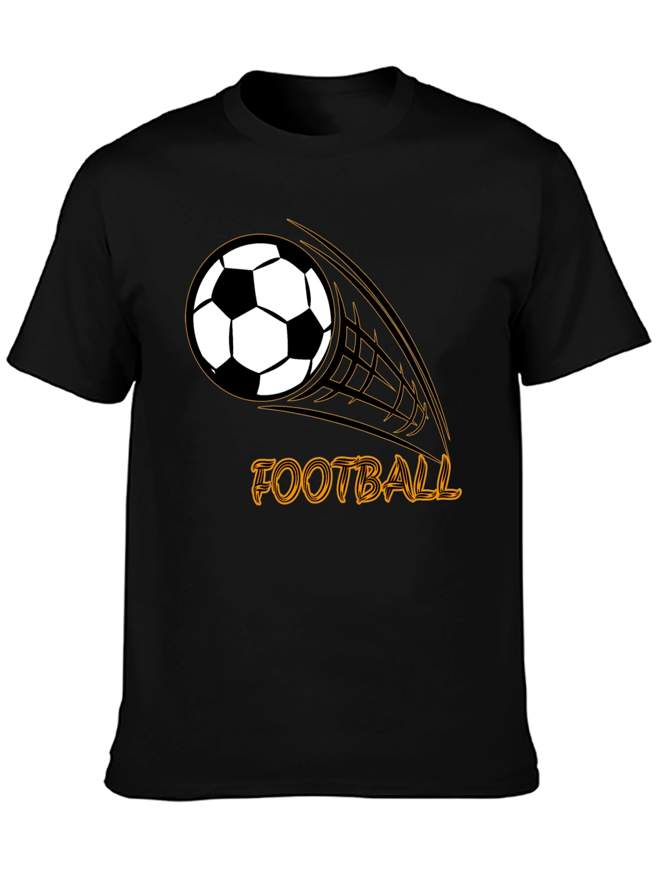 Black Football Graphic T-Shirt