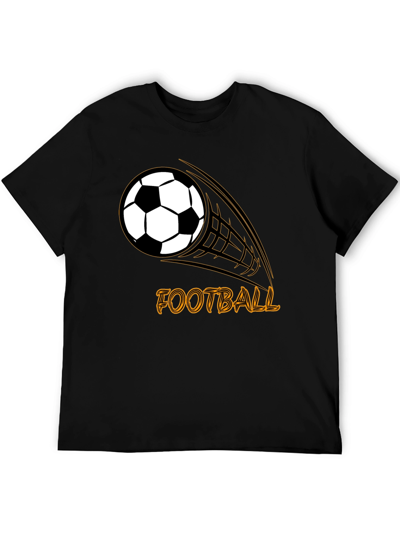 Black Football Graphic T-Shirt