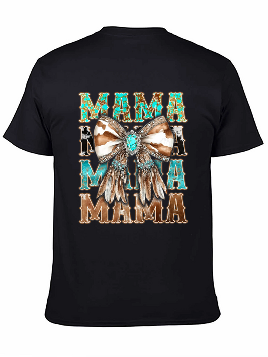 Western Mama Turquoise Bow T-Shirt