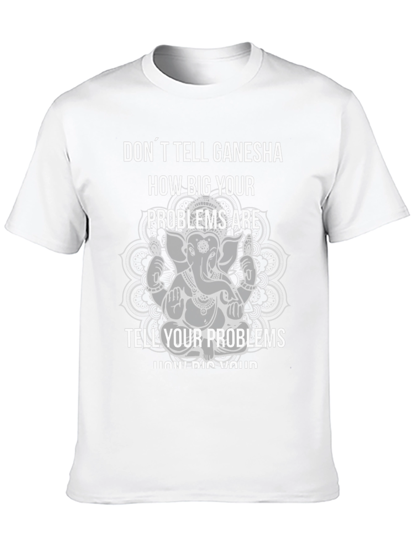 Ganesha Graphic Print Tee - Black