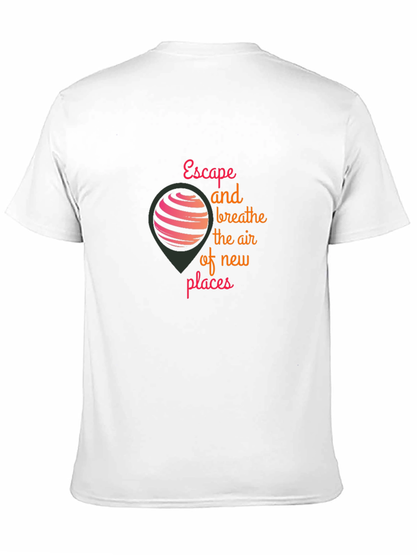 Escape and Breathe Graphic Tee - Black
