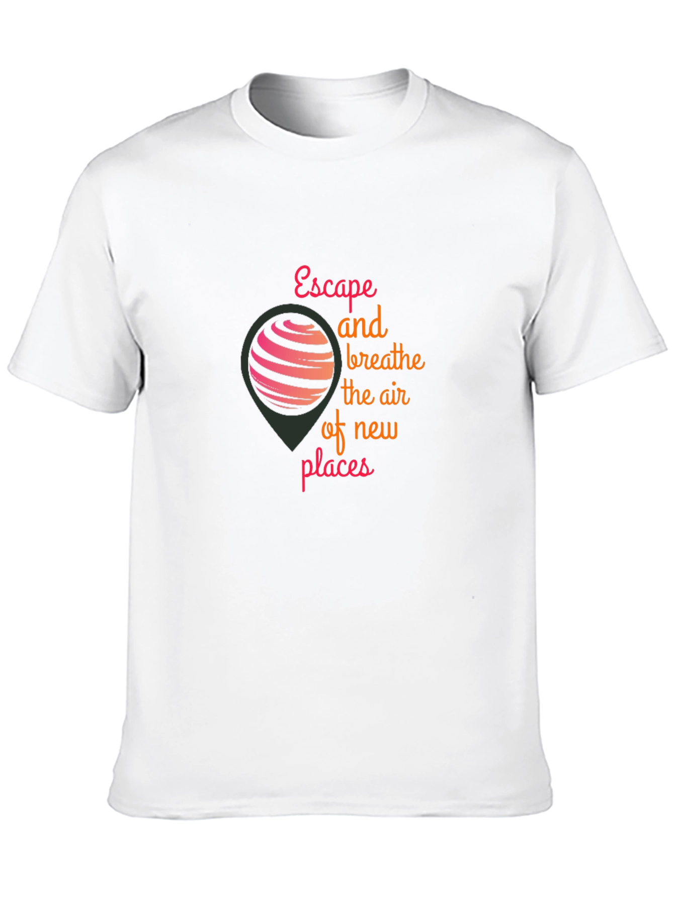 Escape and Breathe Graphic Tee - Black