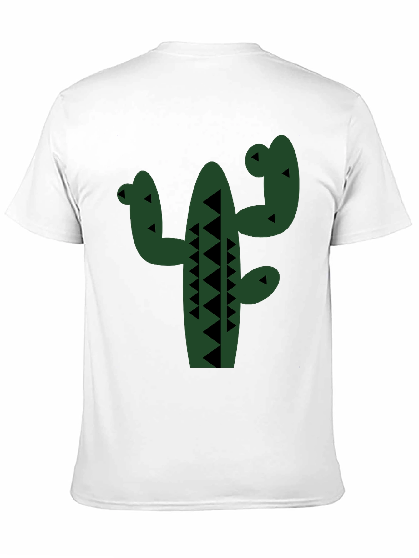 Cactus Graphic Tee - Black Cotton T-Shirt