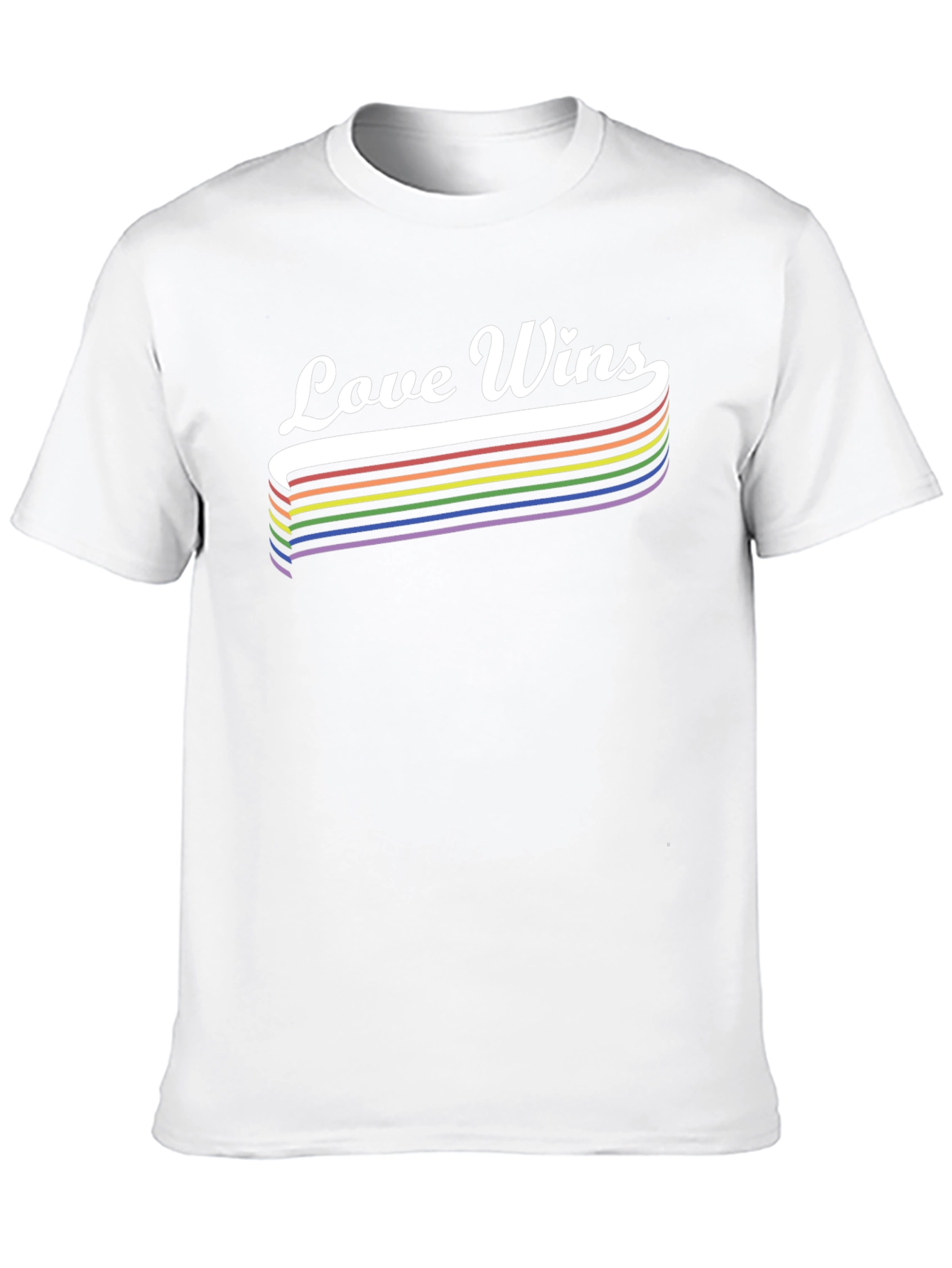 Love Wins Pride T-Shirt LGBTQ Rainbow Tee