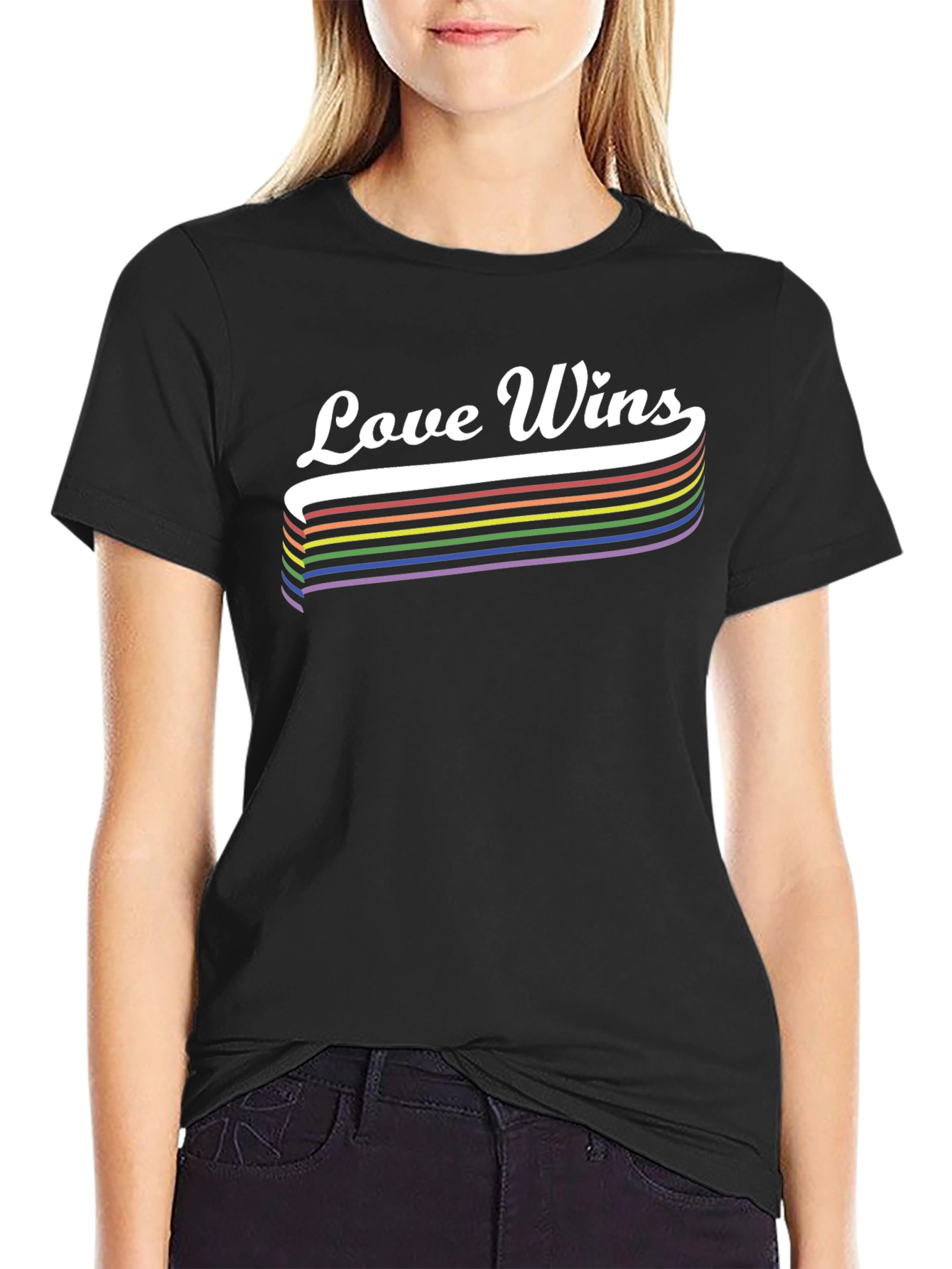 Love Wins Pride T-Shirt LGBTQ Rainbow Tee
