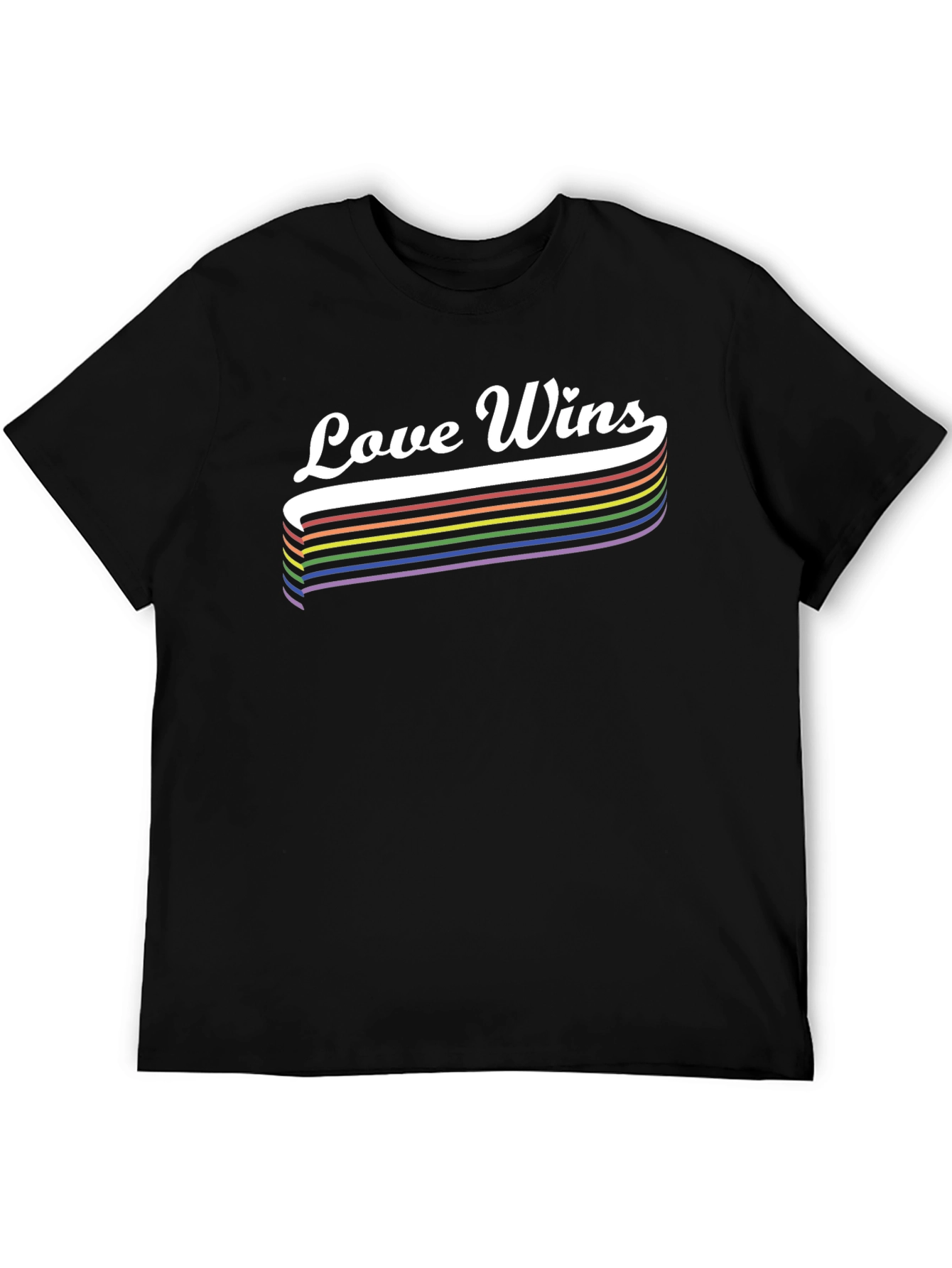 Love Wins Pride T-Shirt LGBTQ Rainbow Tee