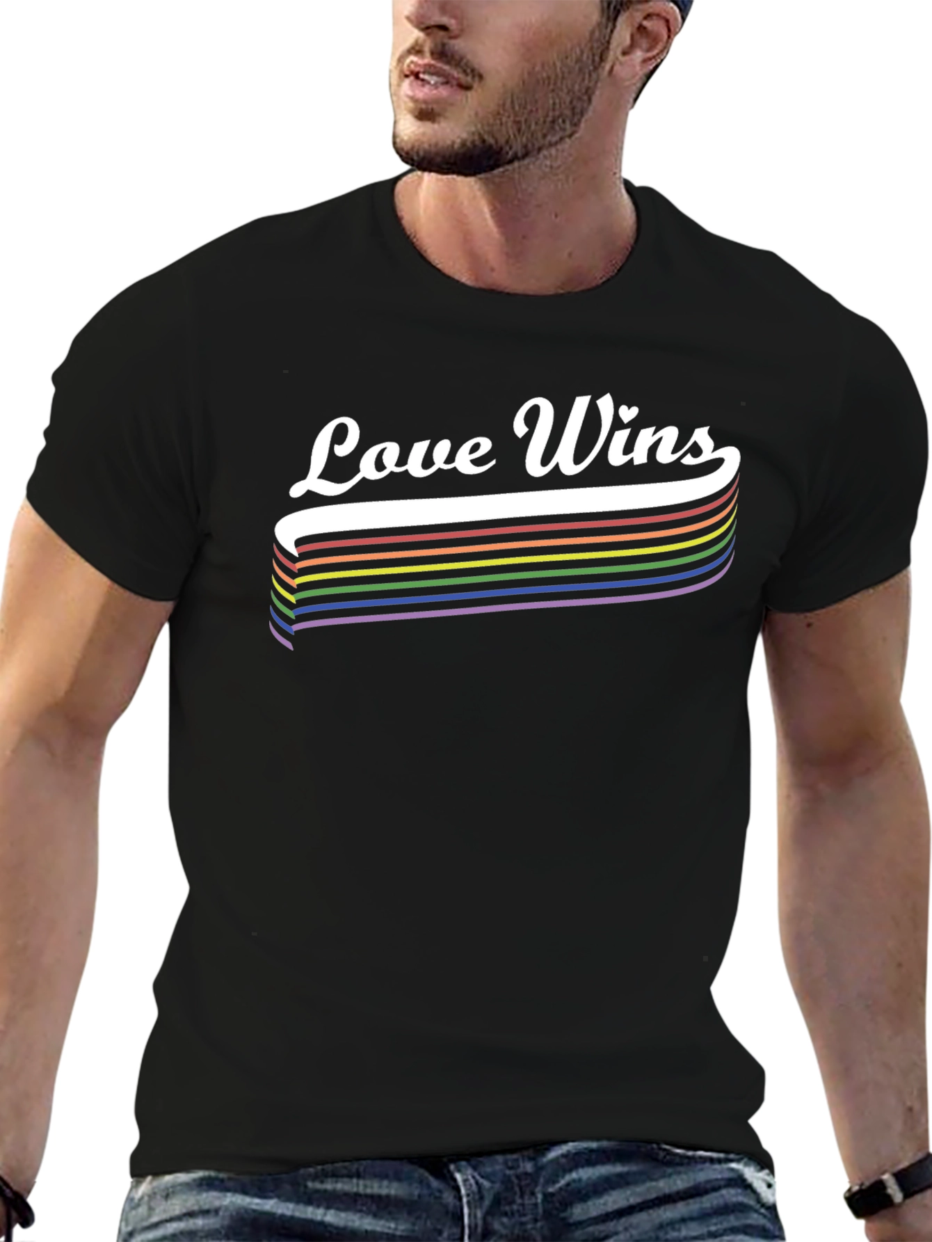 Love Wins Pride T-Shirt LGBTQ Rainbow Tee