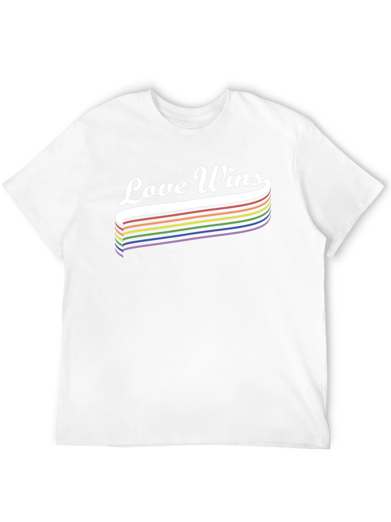 Love Wins Pride T-Shirt LGBTQ Rainbow Tee