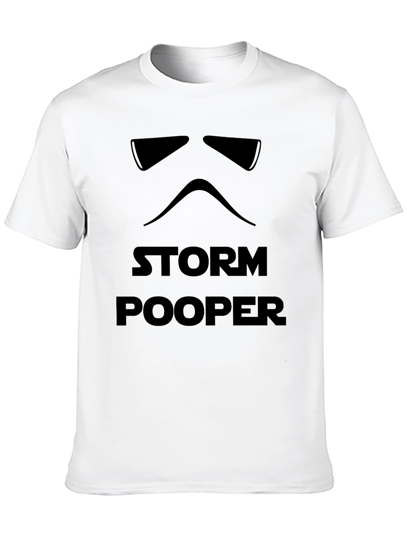 Storm Pooper Funny Star Wars Inspired Black T-Shirt