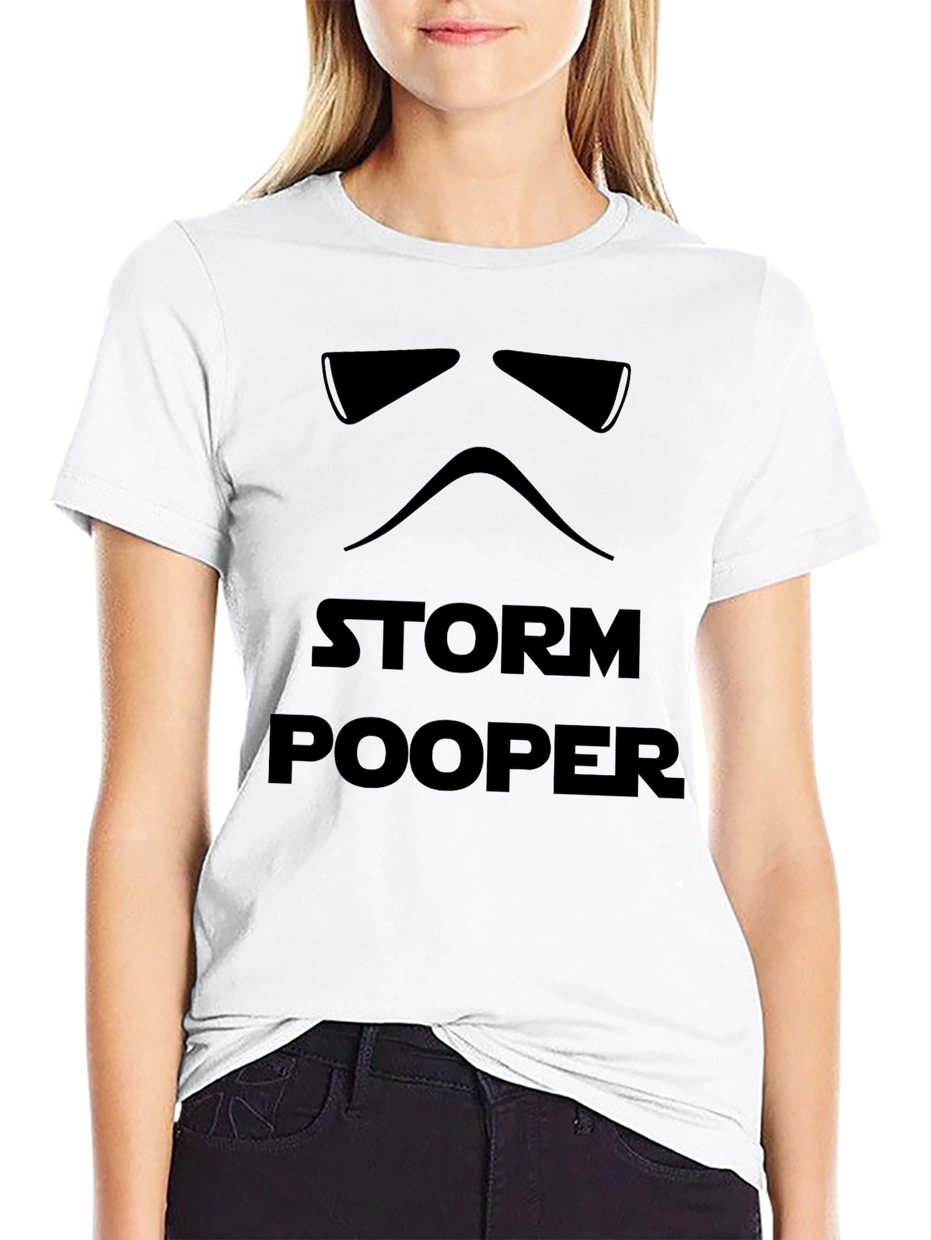 Storm Pooper Funny Star Wars Inspired Black T-Shirt