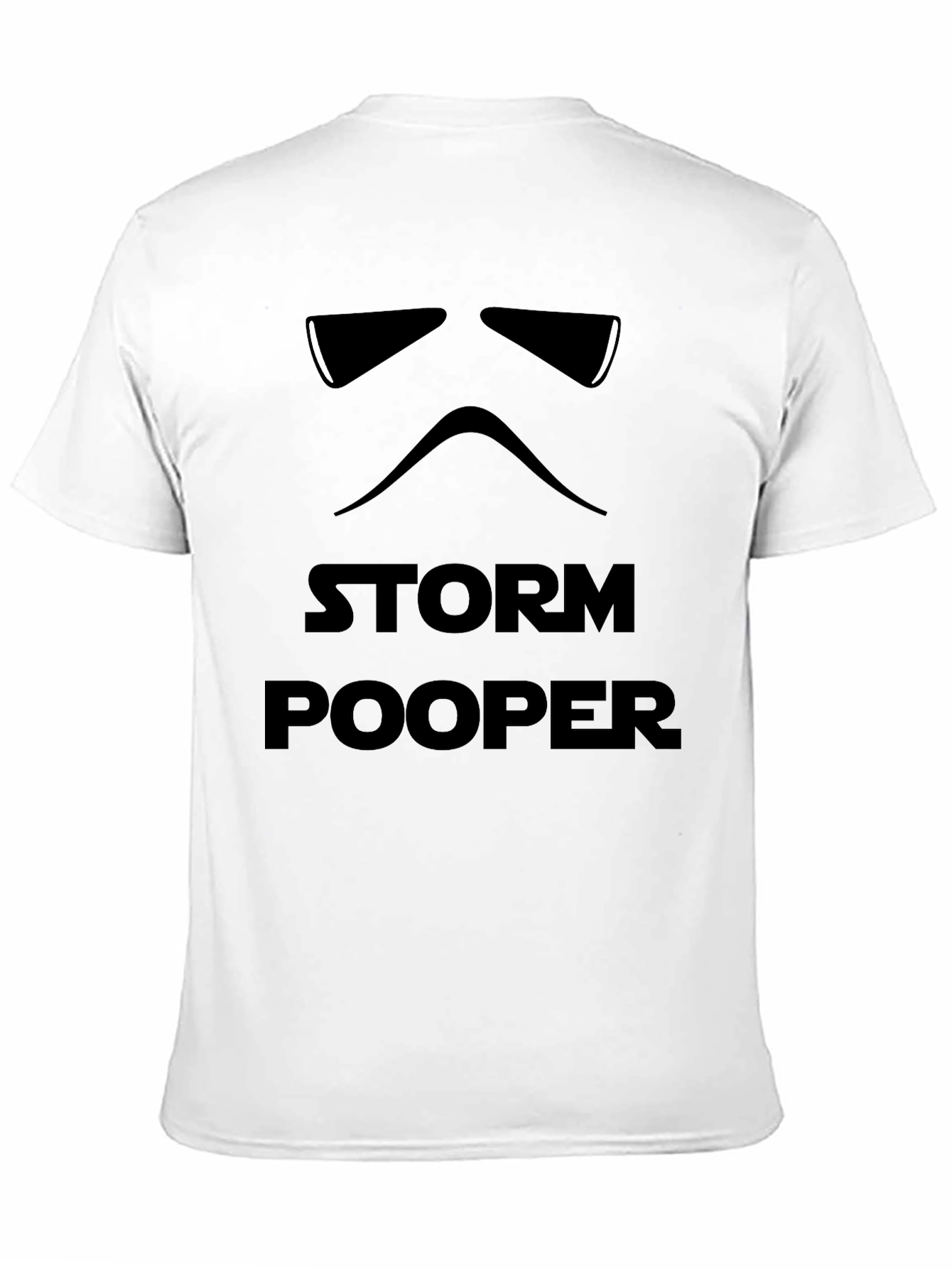 Storm Pooper Funny Star Wars Inspired Black T-Shirt