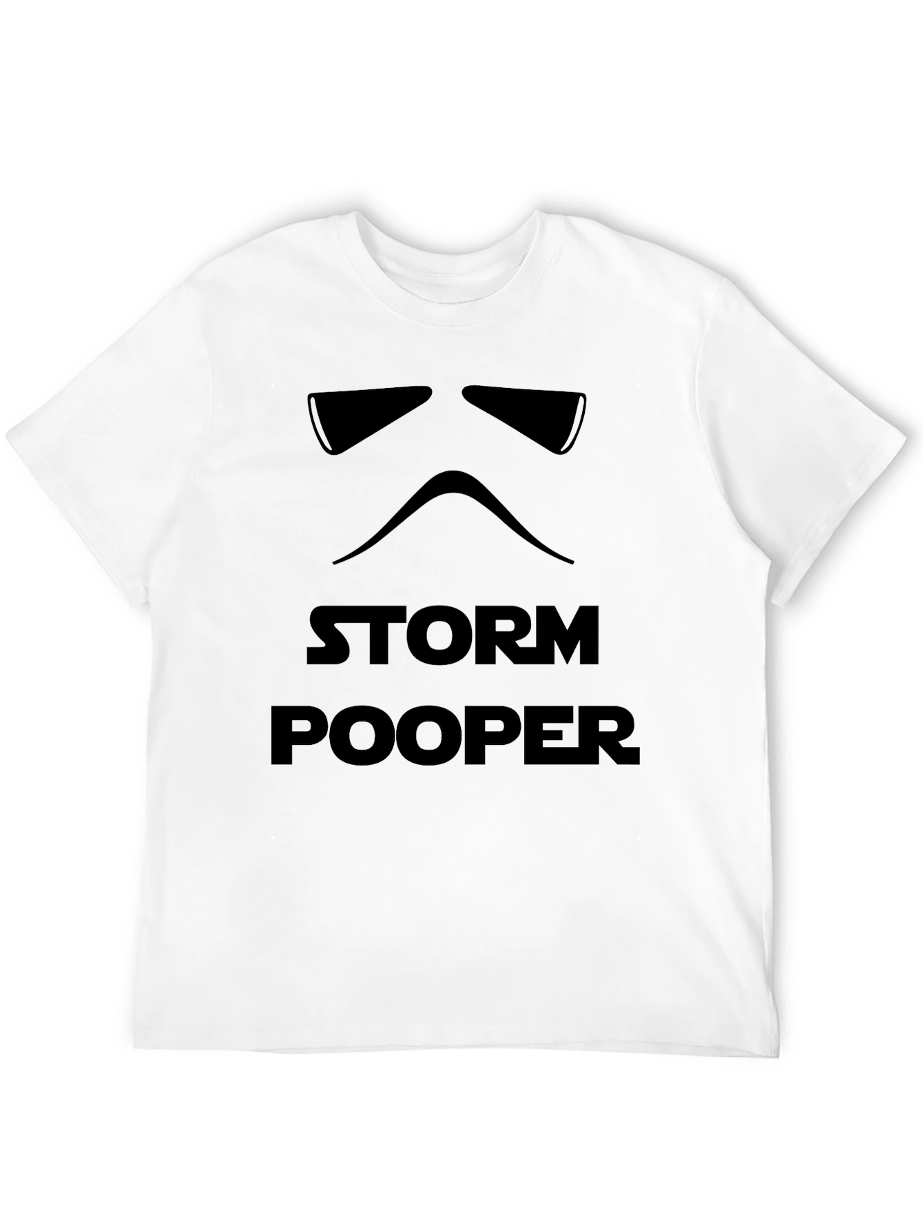 Storm Pooper Funny Star Wars Inspired Black T-Shirt