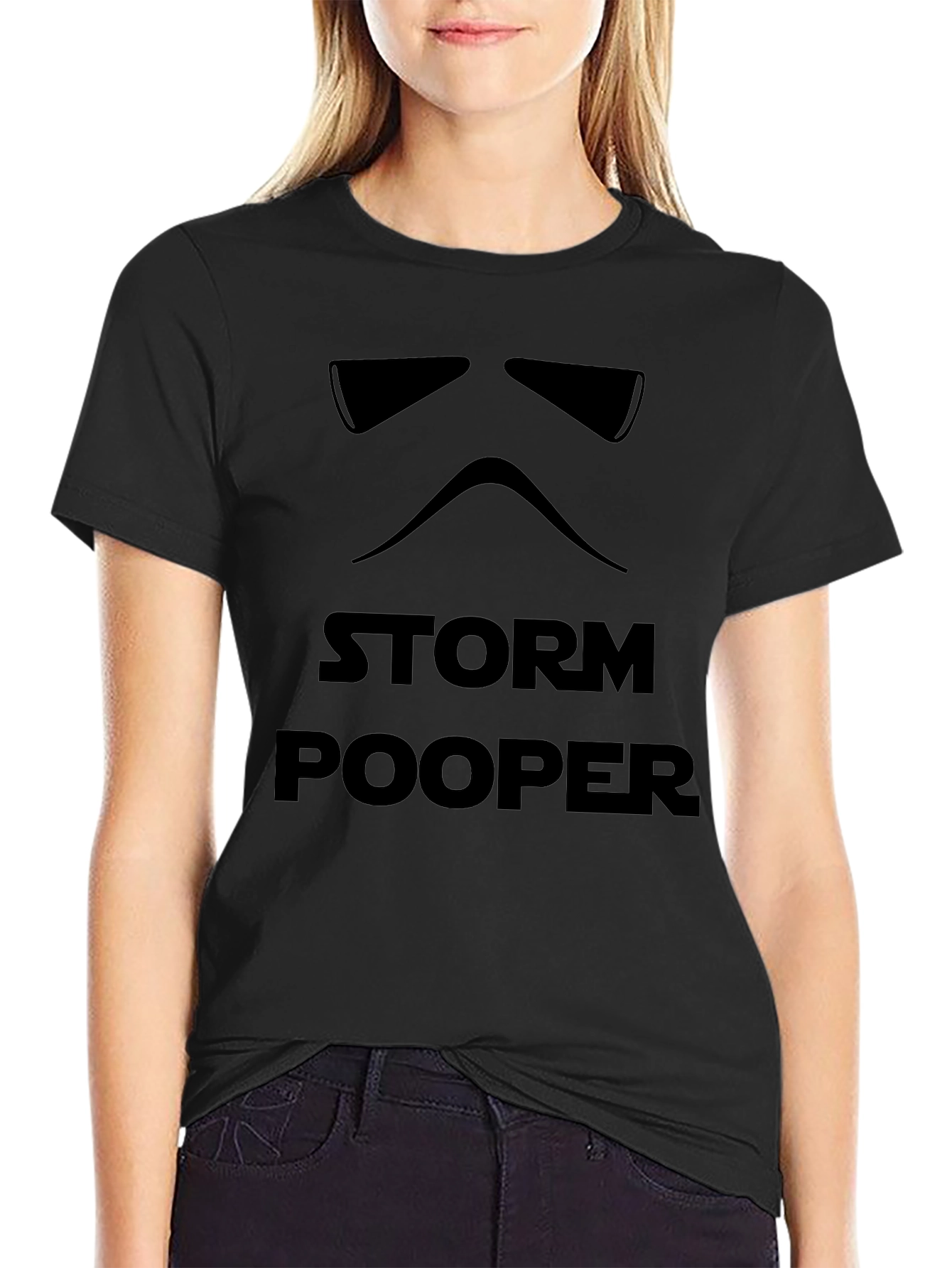 Storm Pooper Funny Star Wars Inspired Black T-Shirt