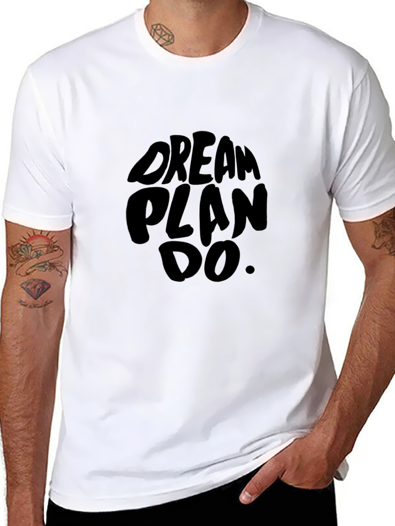 Dream Plan Do Graphic Tee - Motivational Black T-Shirt