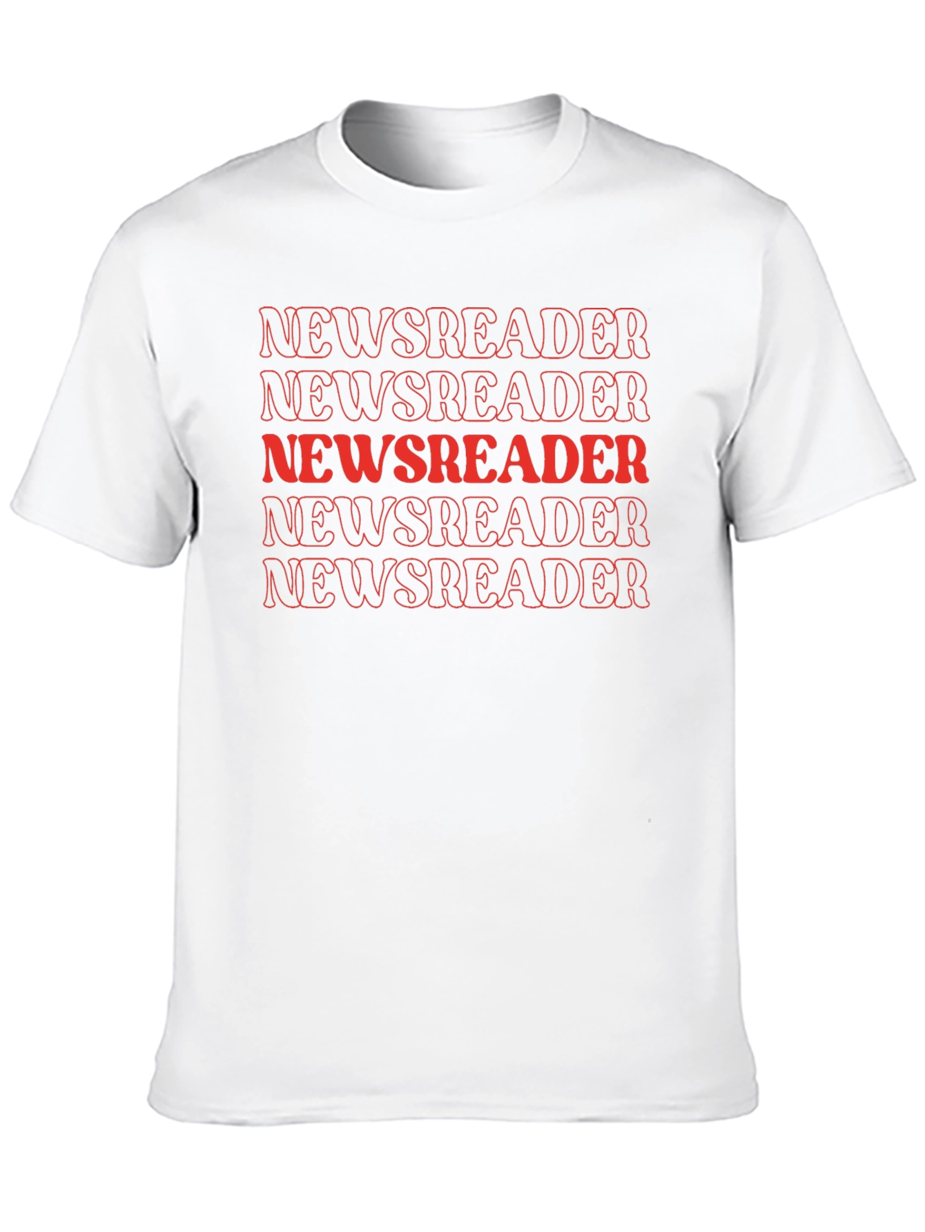 Newsreader Black Graphic Tee - Retro Style