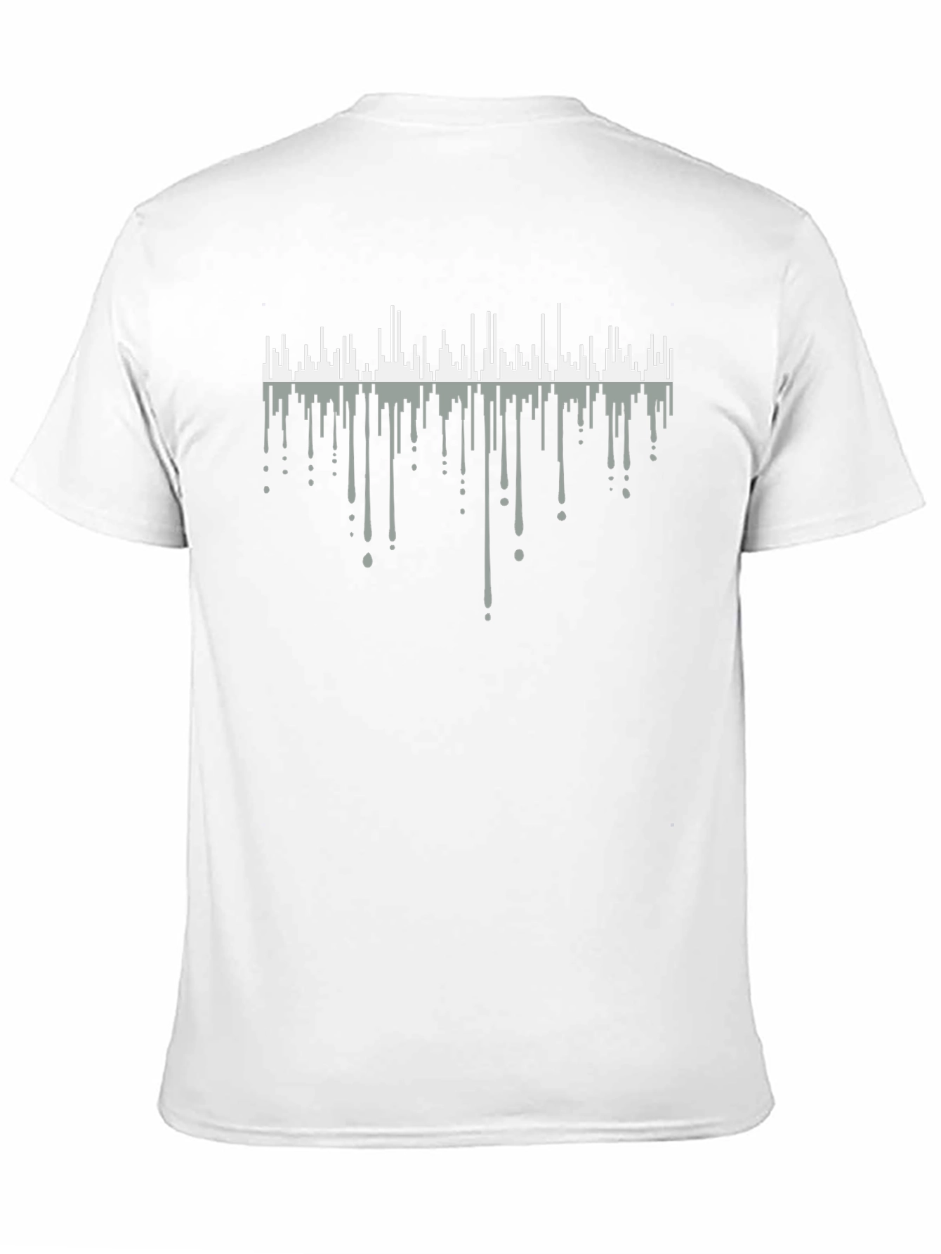 Mens Black Graphic T-Shirt - Soundwave Design