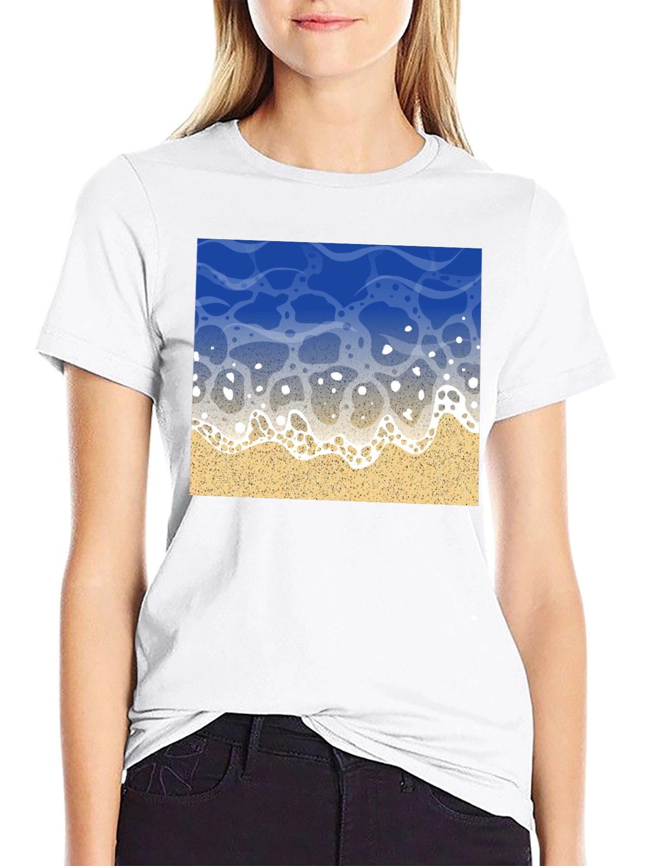 Ocean Wave Graphic Tee - Beach Vibes