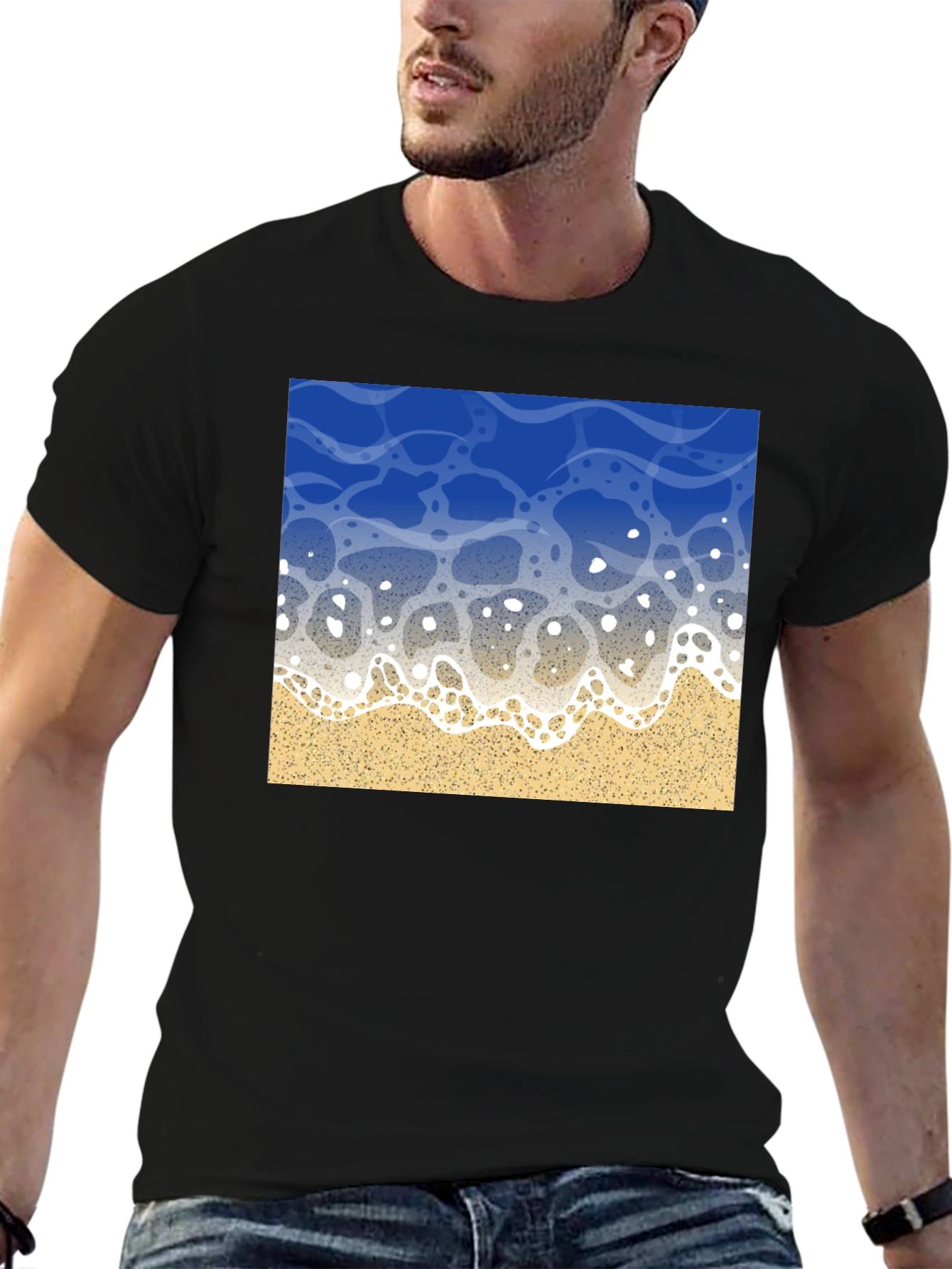 Ocean Wave Graphic Tee - Beach Vibes