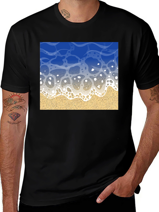 Ocean Wave Graphic Tee - Beach Vibes