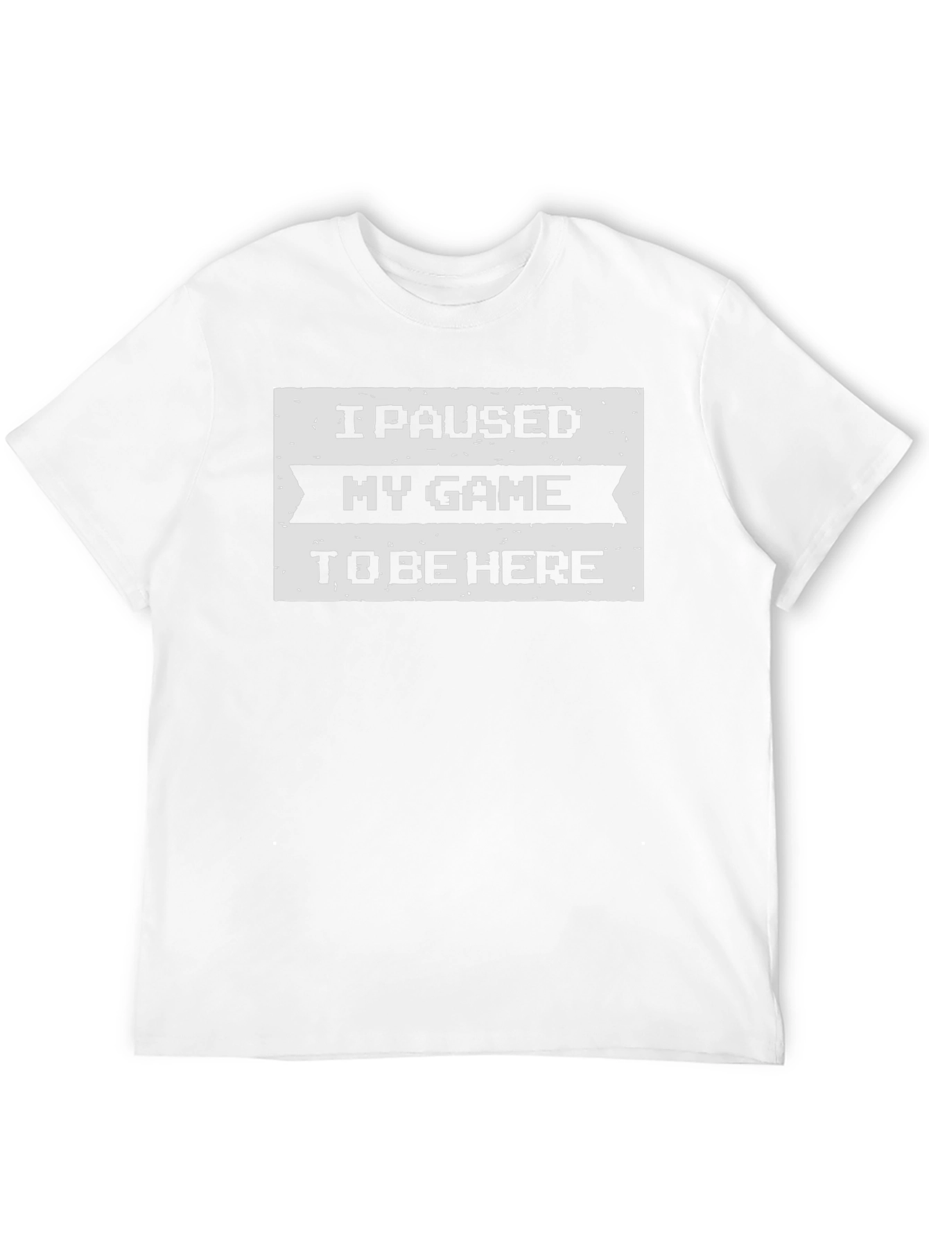 I Paused My Game To Be Here Black T-Shirt