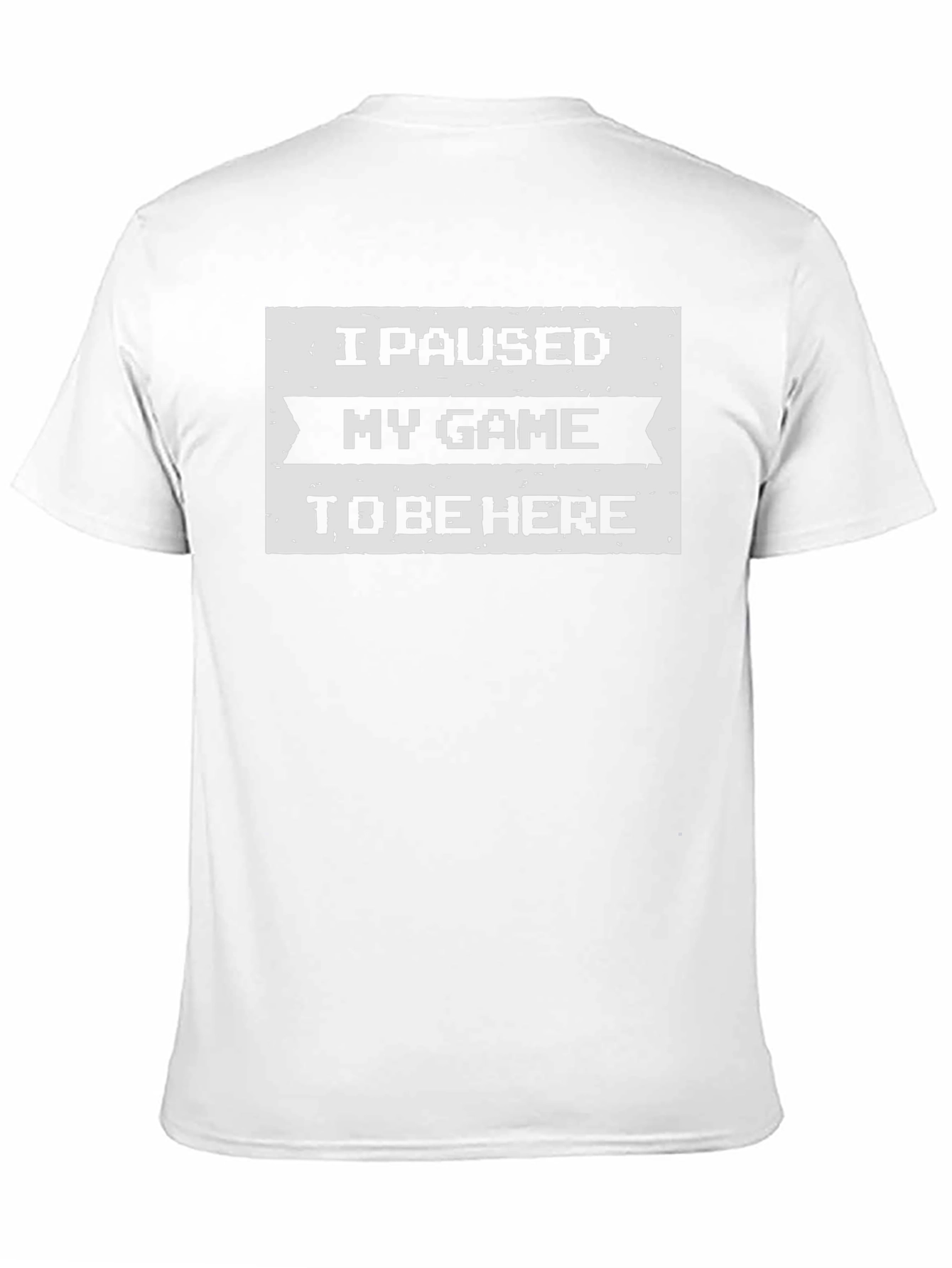 I Paused My Game To Be Here Black T-Shirt