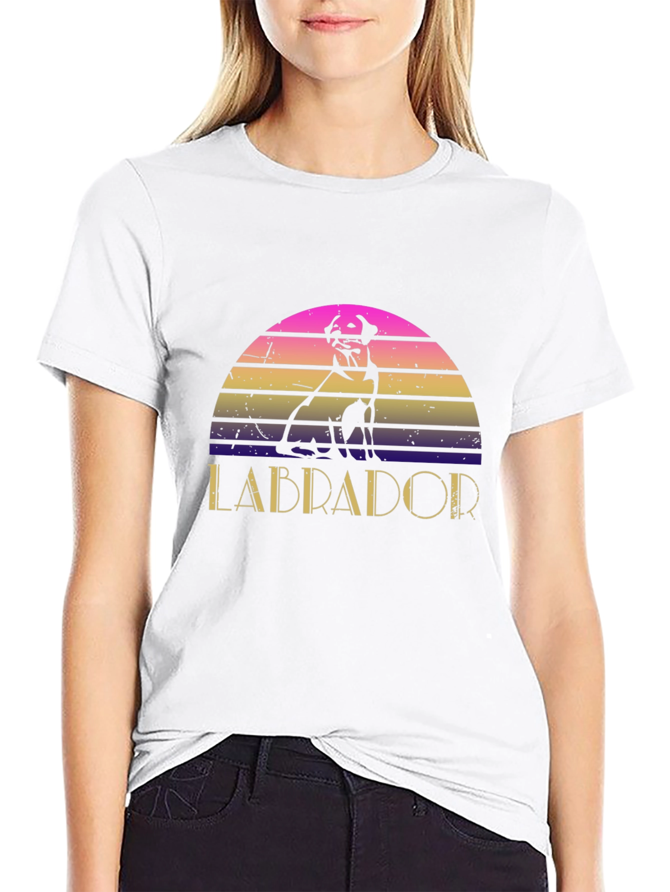Retro Labrador Dog T-Shirt