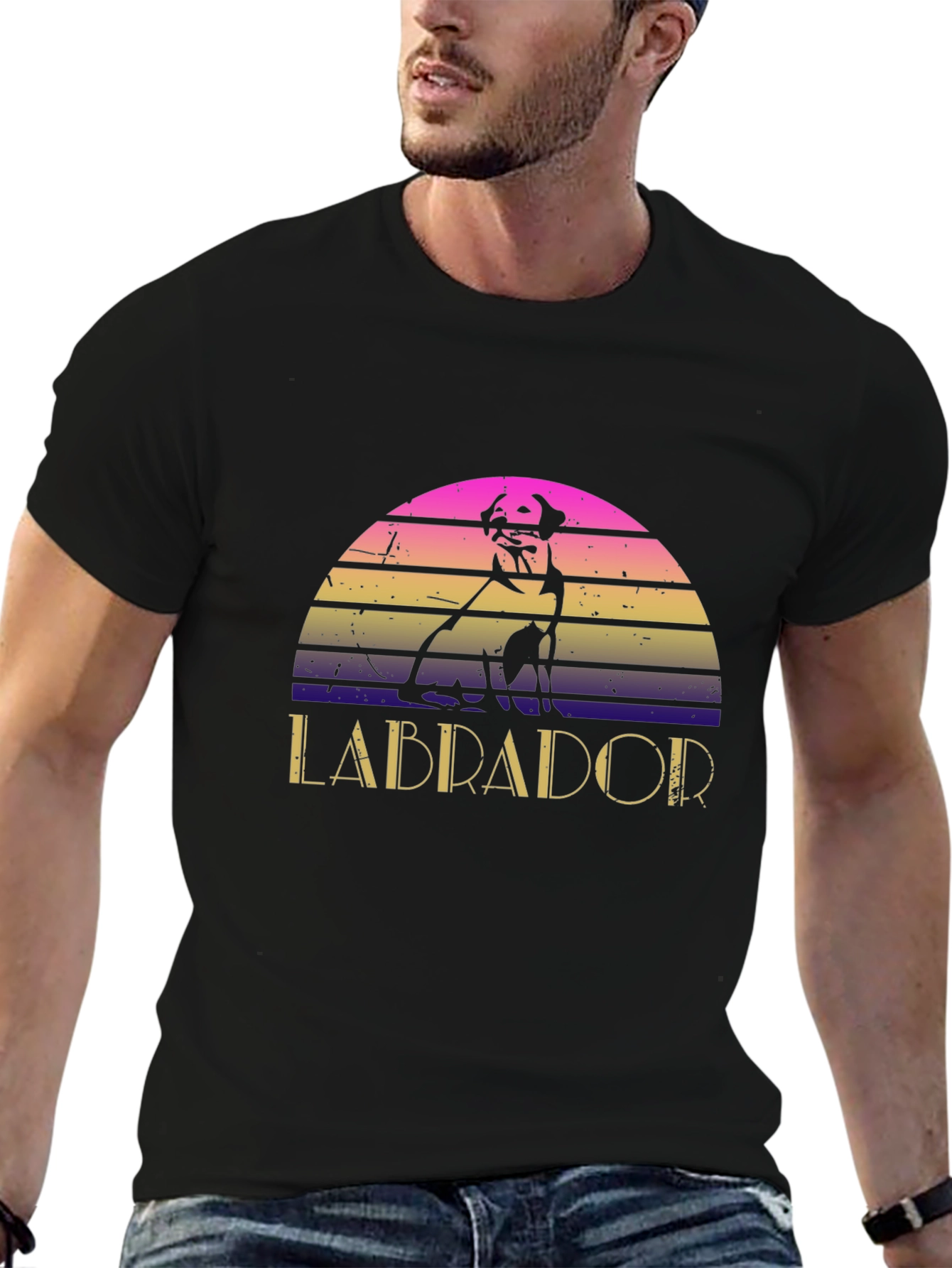 Retro Labrador Dog T-Shirt