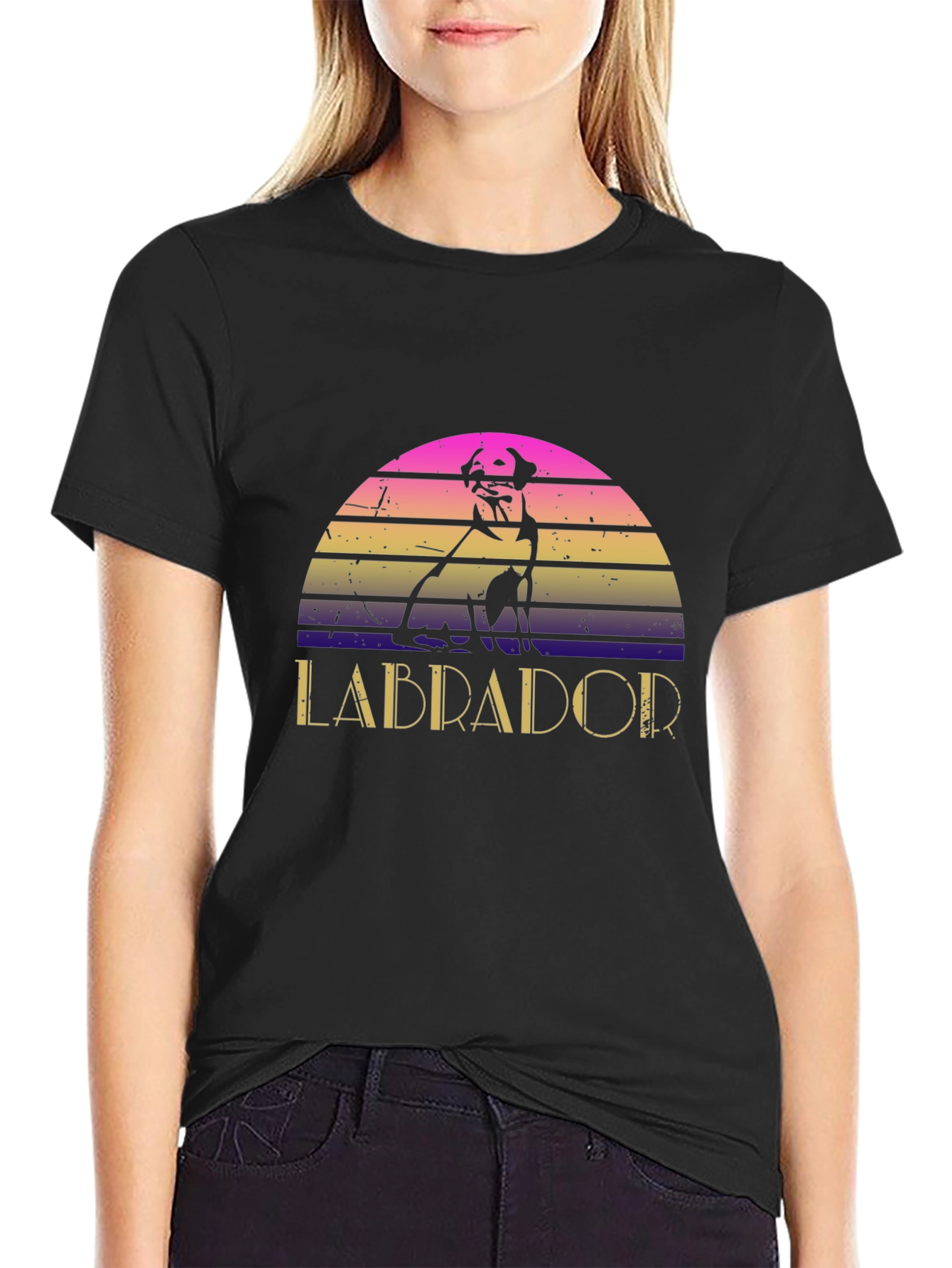 Retro Labrador Dog T-Shirt