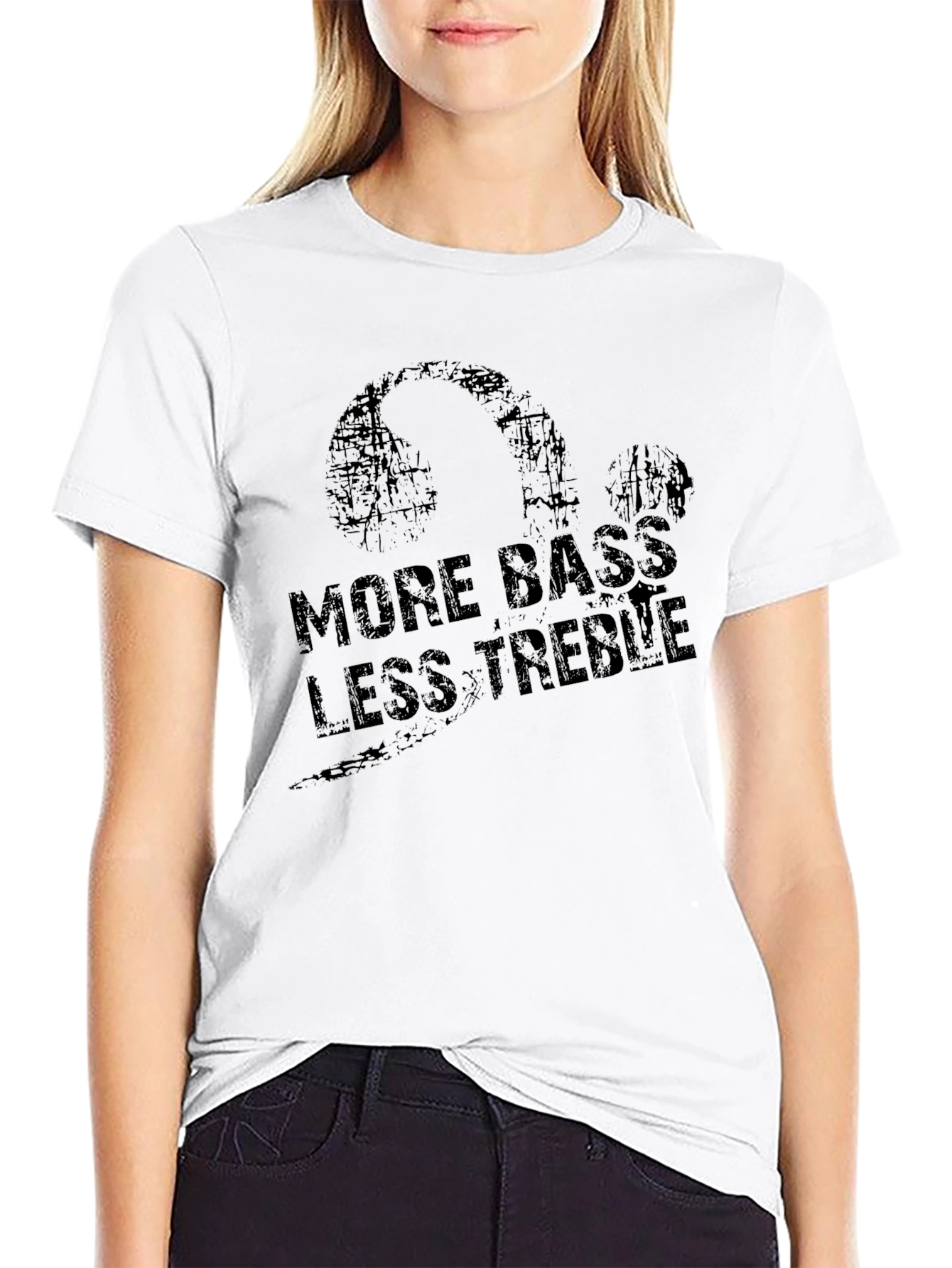 More Bass Less Treble Graphic T-Shirt