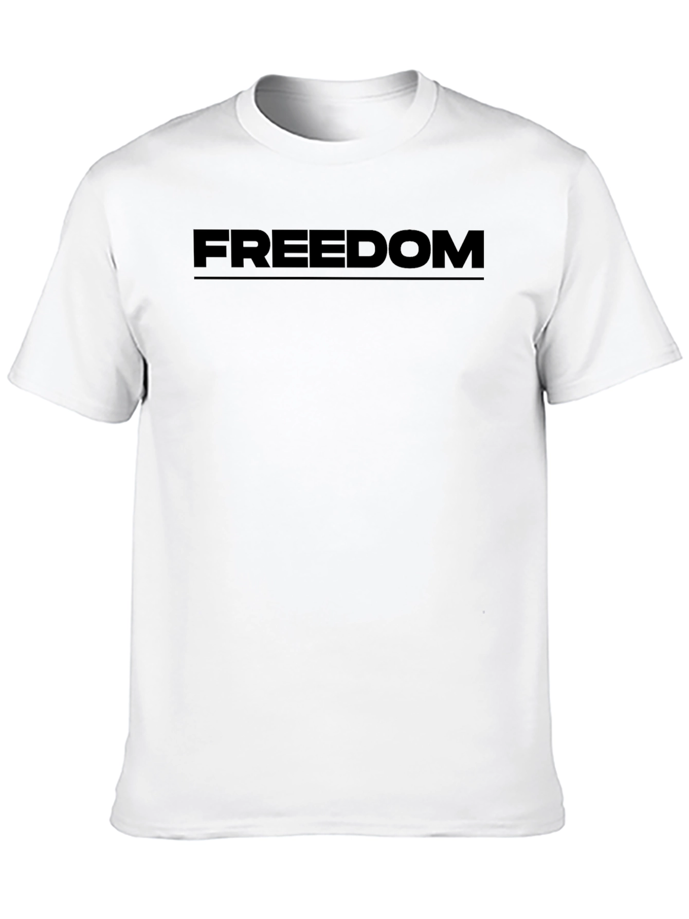 Freedom Graphic Black T-Shirt - Menswear