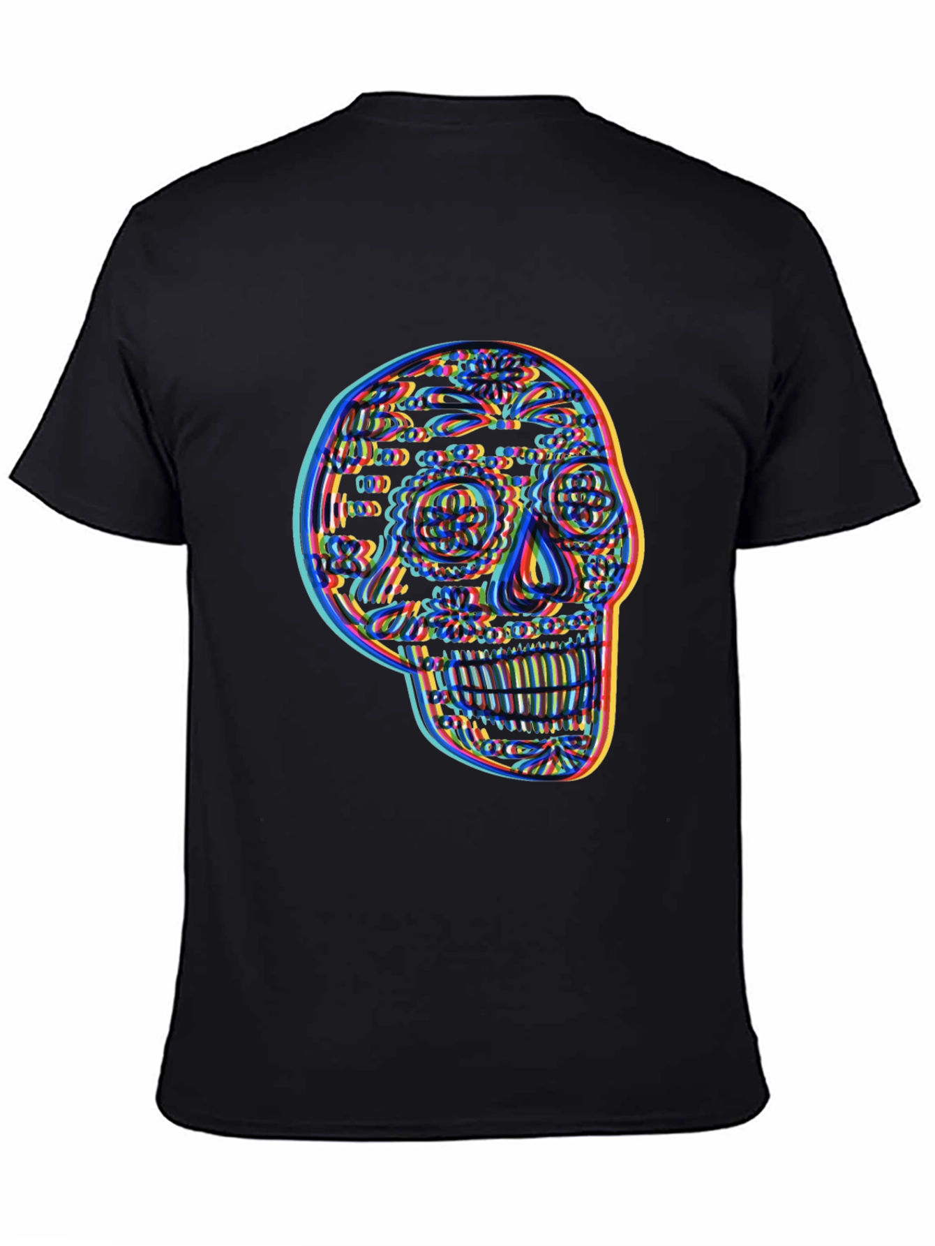 Skull Graphic Mens Black T-Shirt