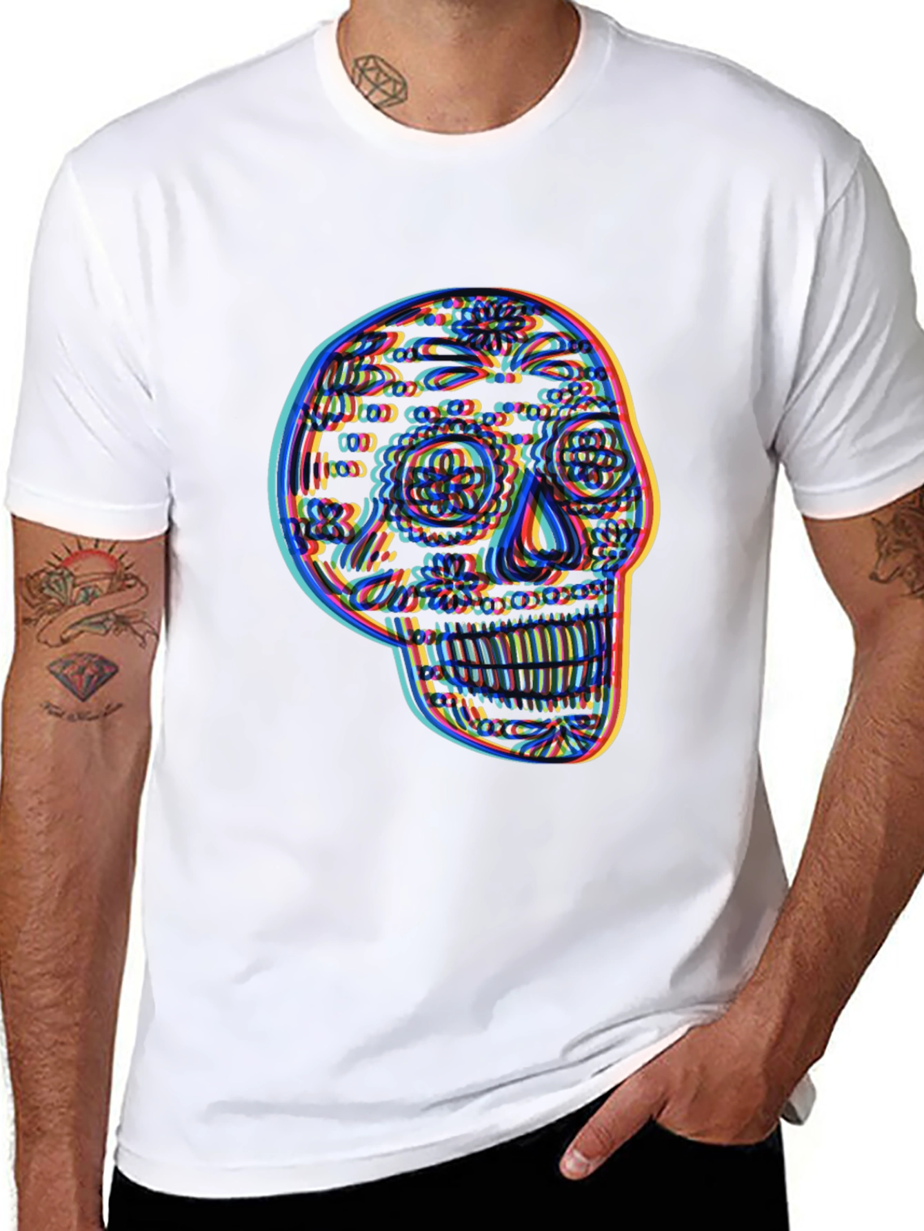 Skull Graphic Mens Black T-Shirt