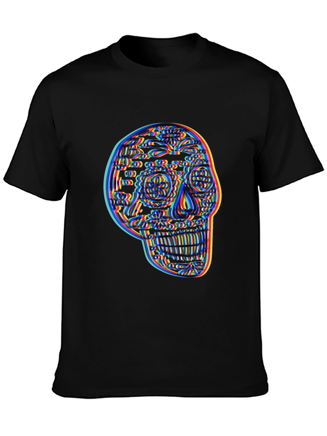 Skull Graphic Mens Black T-Shirt