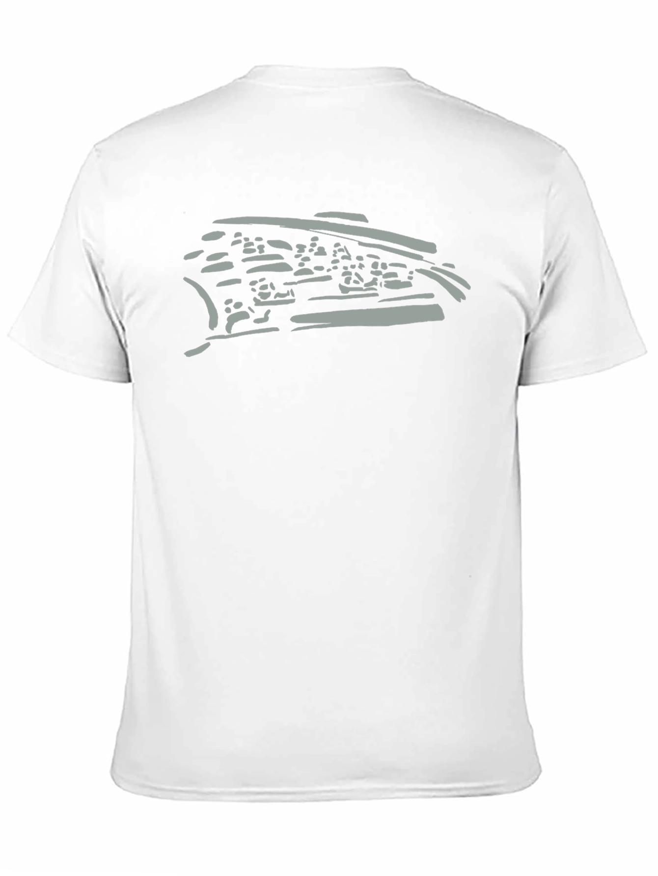 Black Graphic Tee - Abstract Print