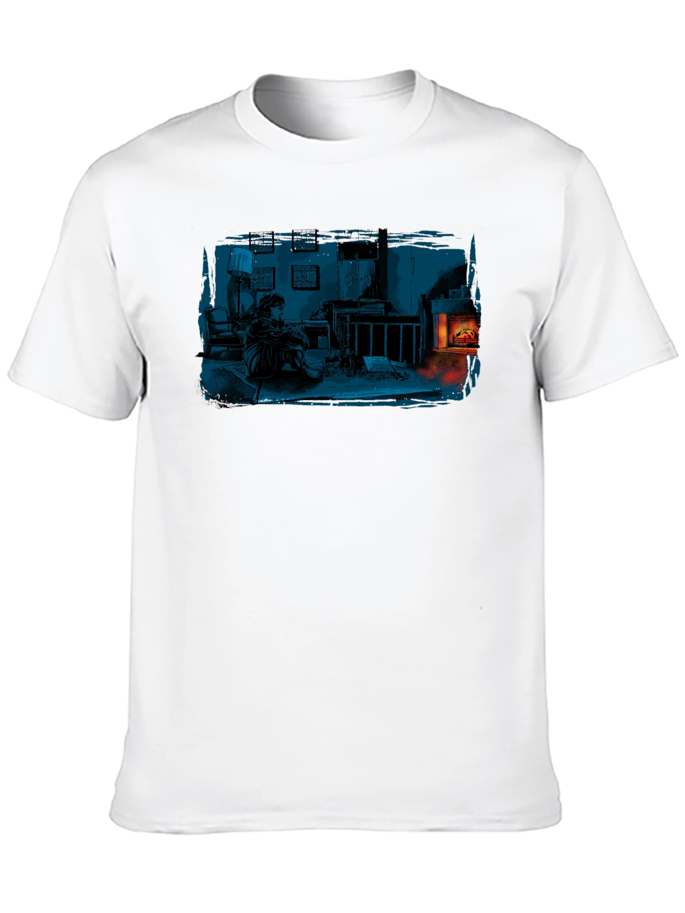 Cozy Fireplace Graphic Tee