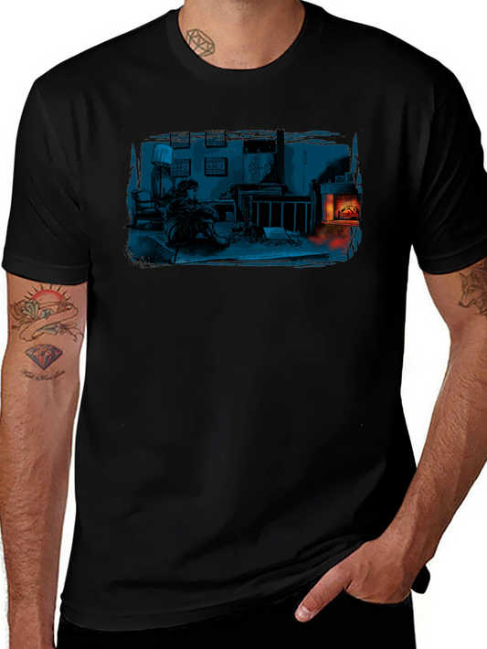 Cozy Fireplace Graphic Tee