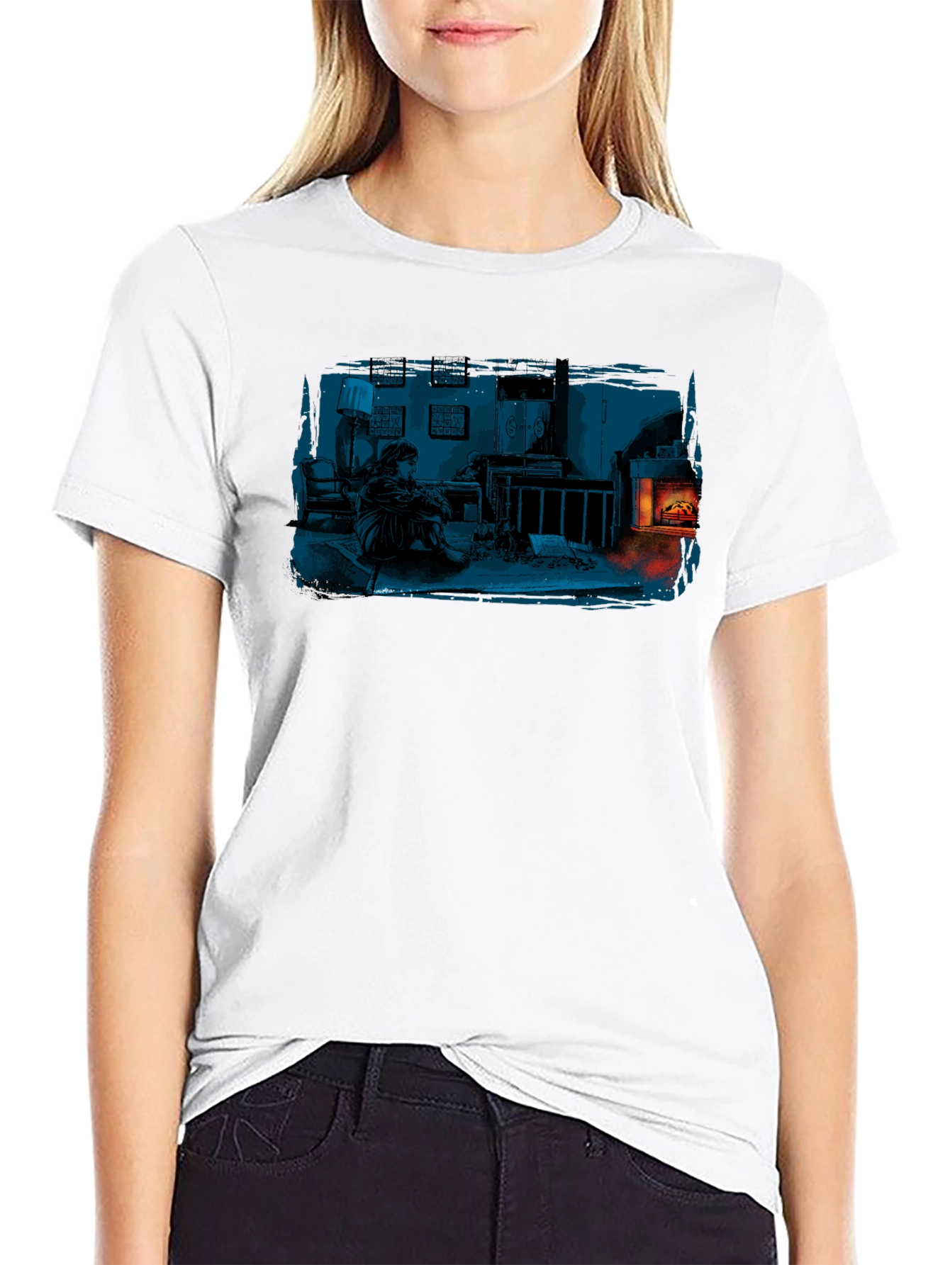 Cozy Fireplace Graphic Tee