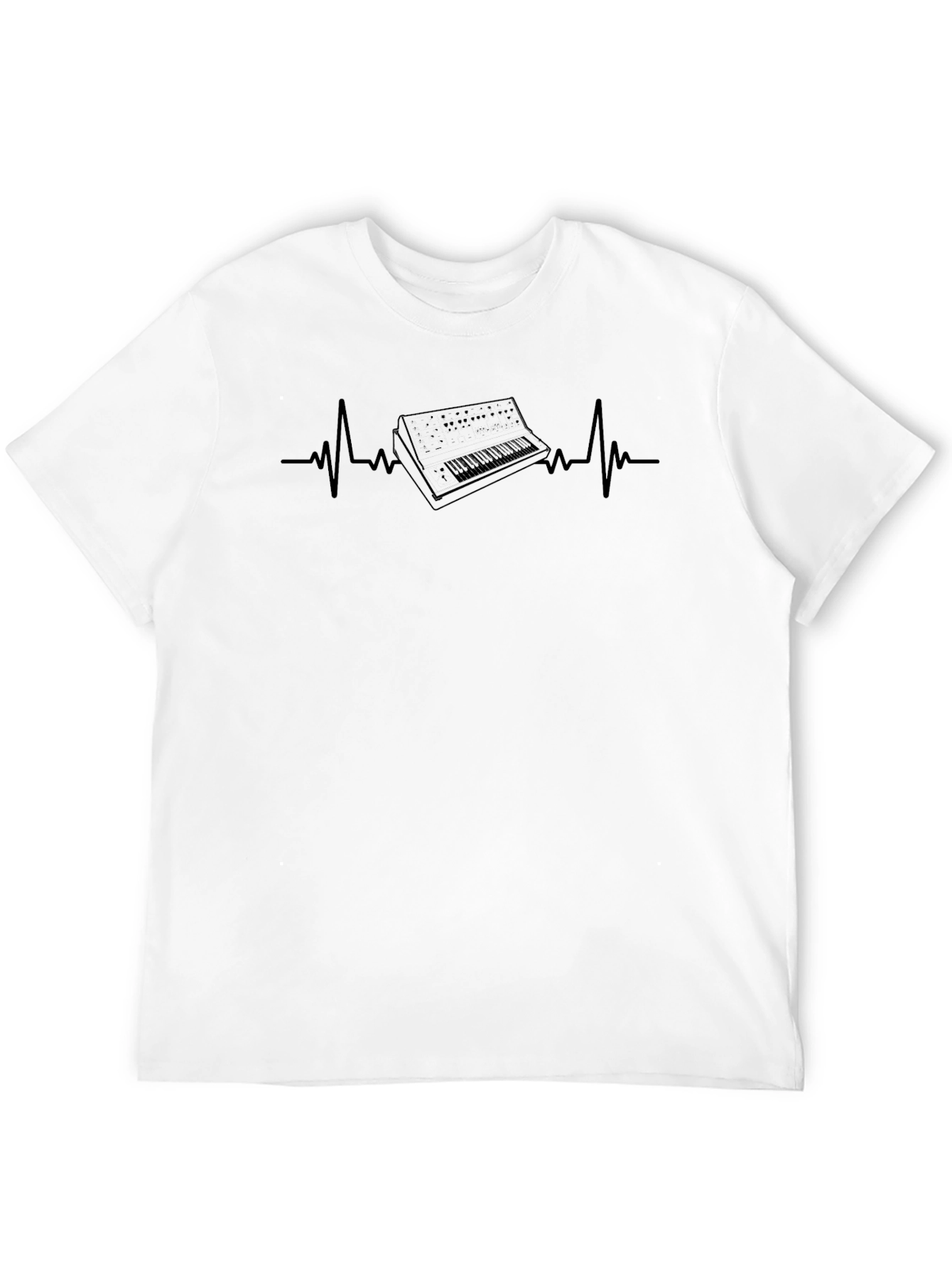 Keyboard Heartbeat T-Shirt - Musician Tee