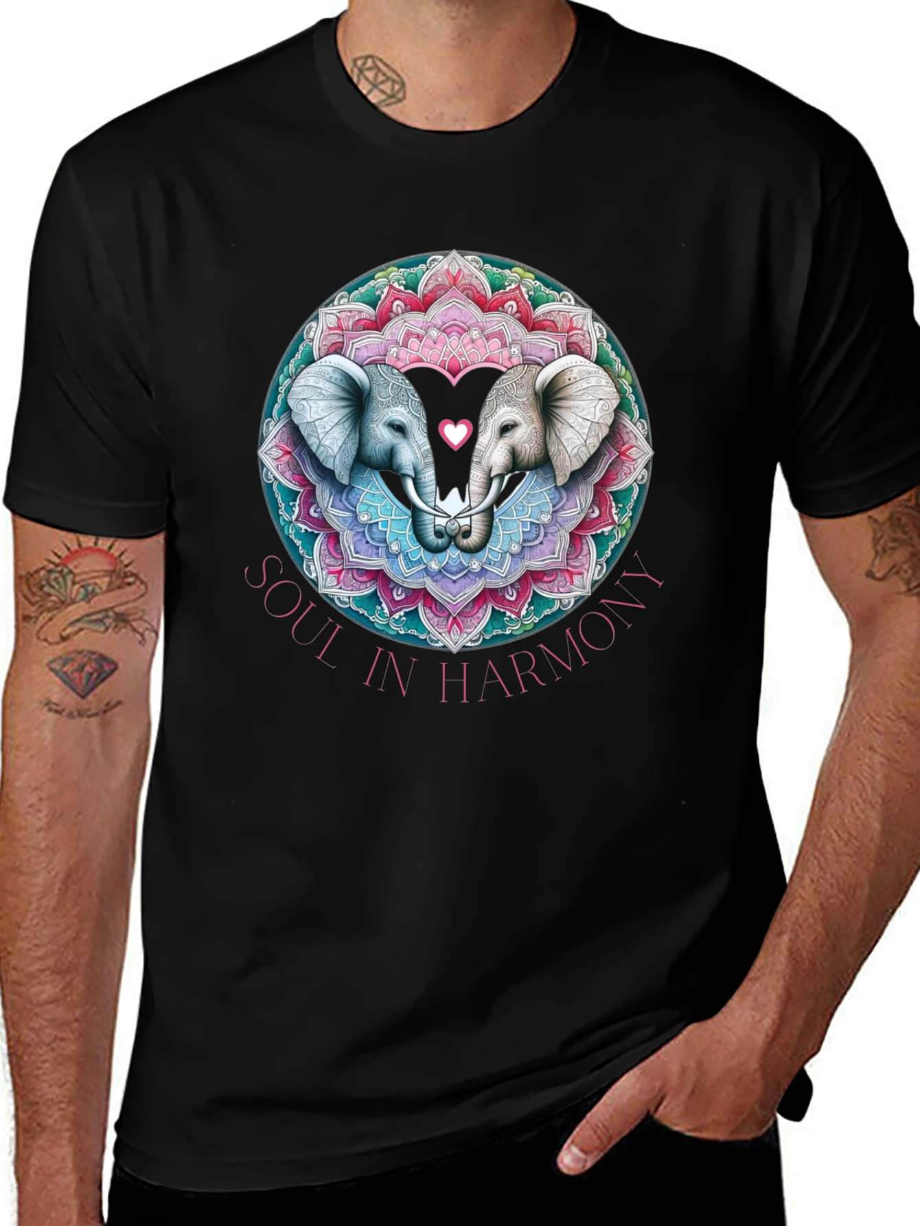 Soul in Harmony Elephant Graphic Tee