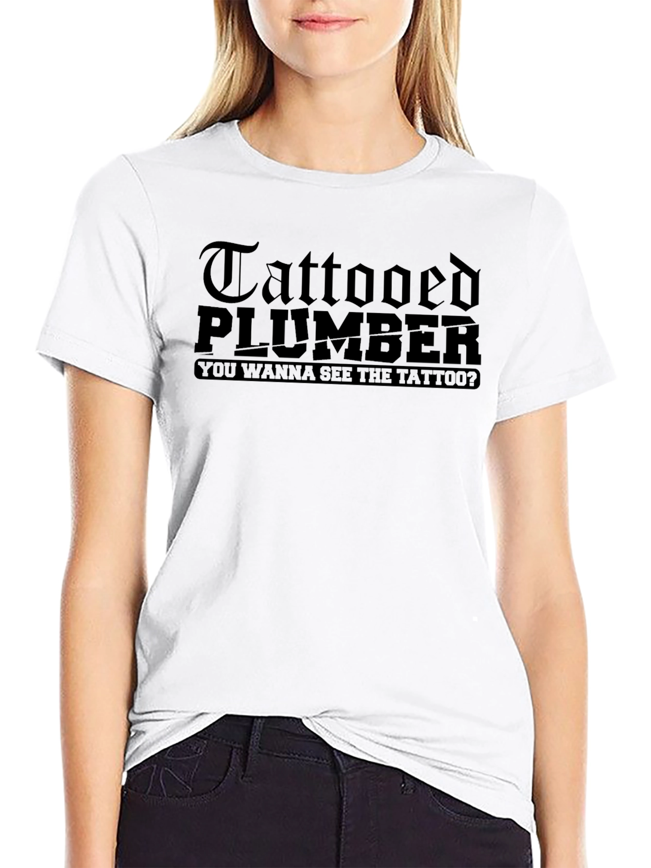 Tattooed Plumber T-Shirt - Funny Novelty Tee