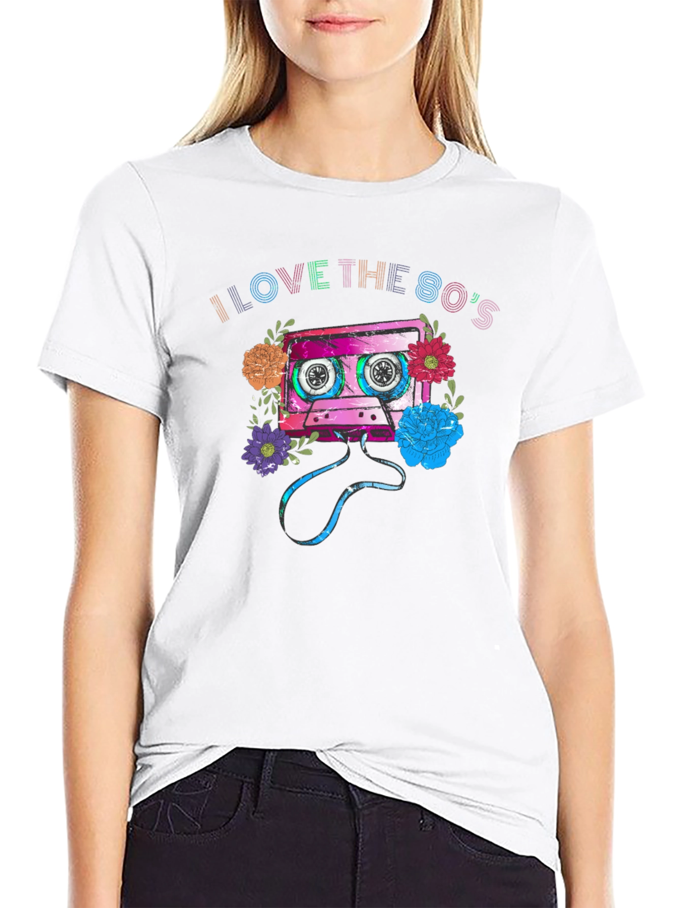 I Love the 80s Cassette Tape Graphic T-Shirt